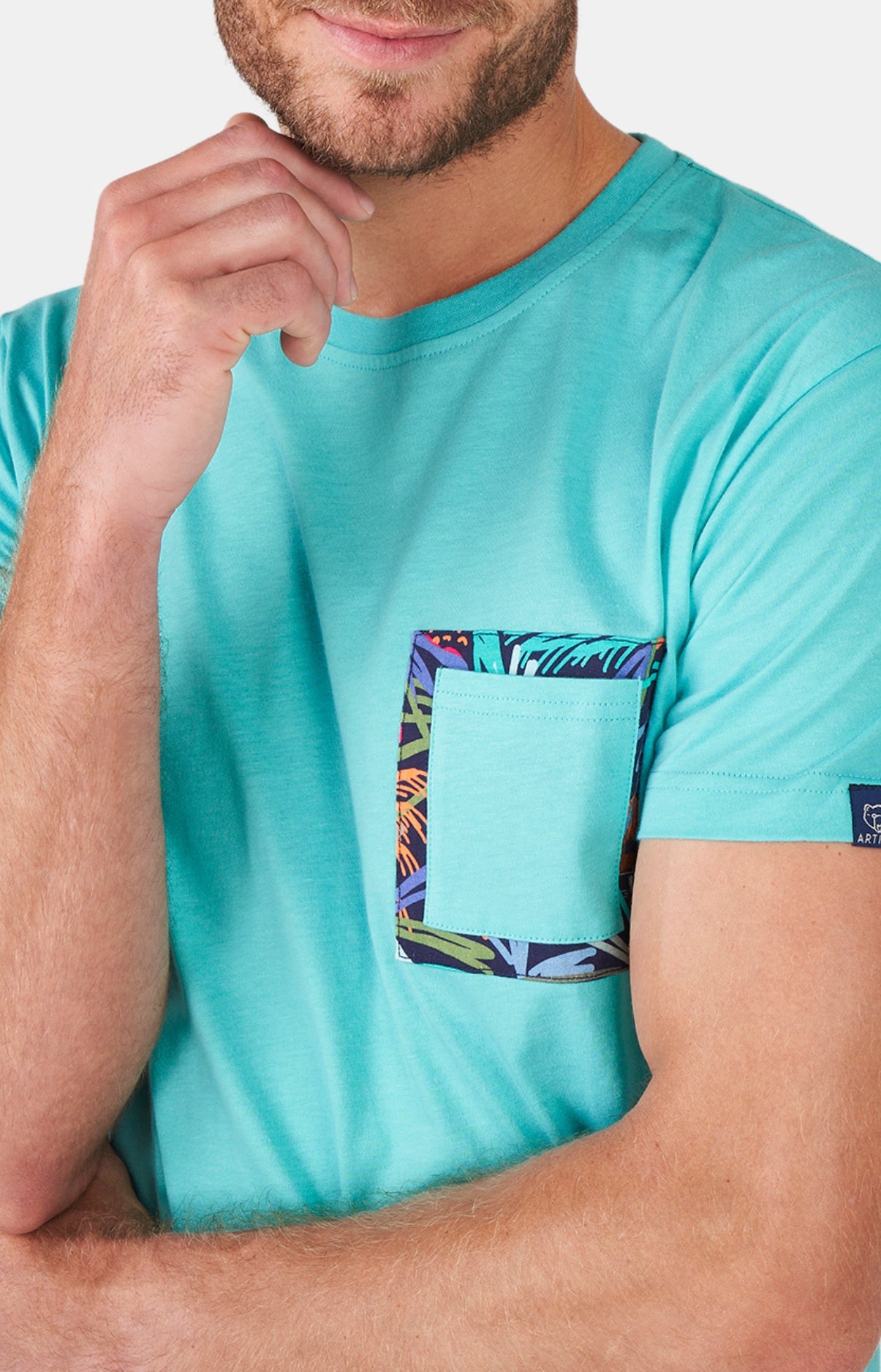 arthur-bob-tropical-pyjashort-homme-multicolore image 2