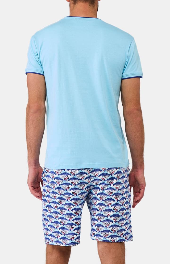 arthur-bob-carpe-diem-pyjashort-homme-coton-bio-bleu image 6