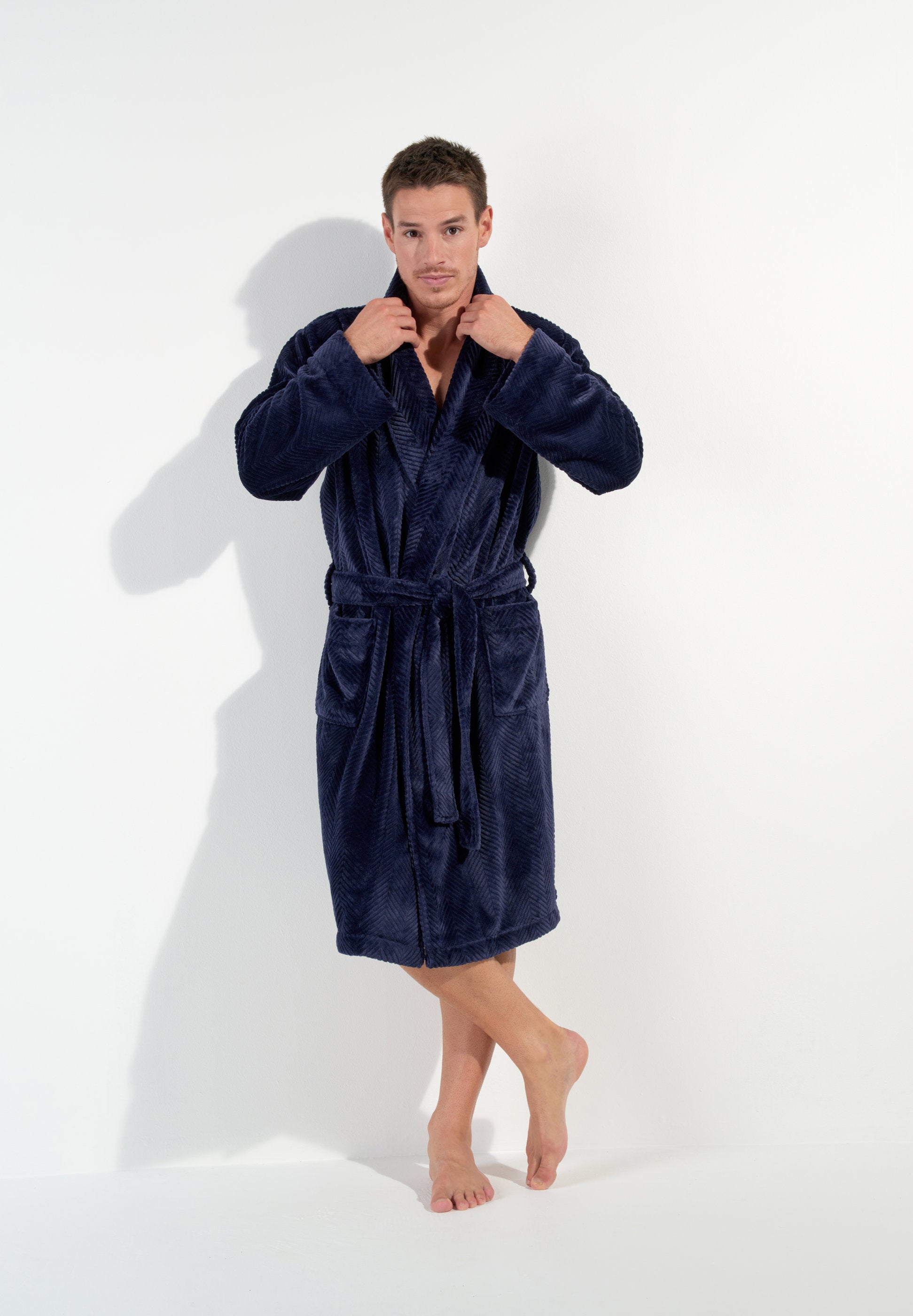 hom-modal-comfort-everest-peignoir-homme-marine-xl image 4