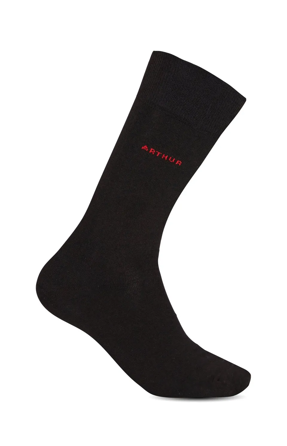 arthur-bob-chaussettes-unies-coton-noir-40-46 image 1