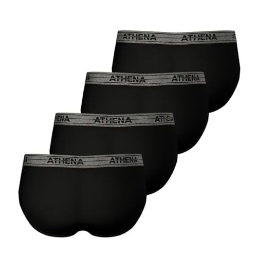 athena-ecopack-lot-4-slips-homme-100-coton-noir image 7