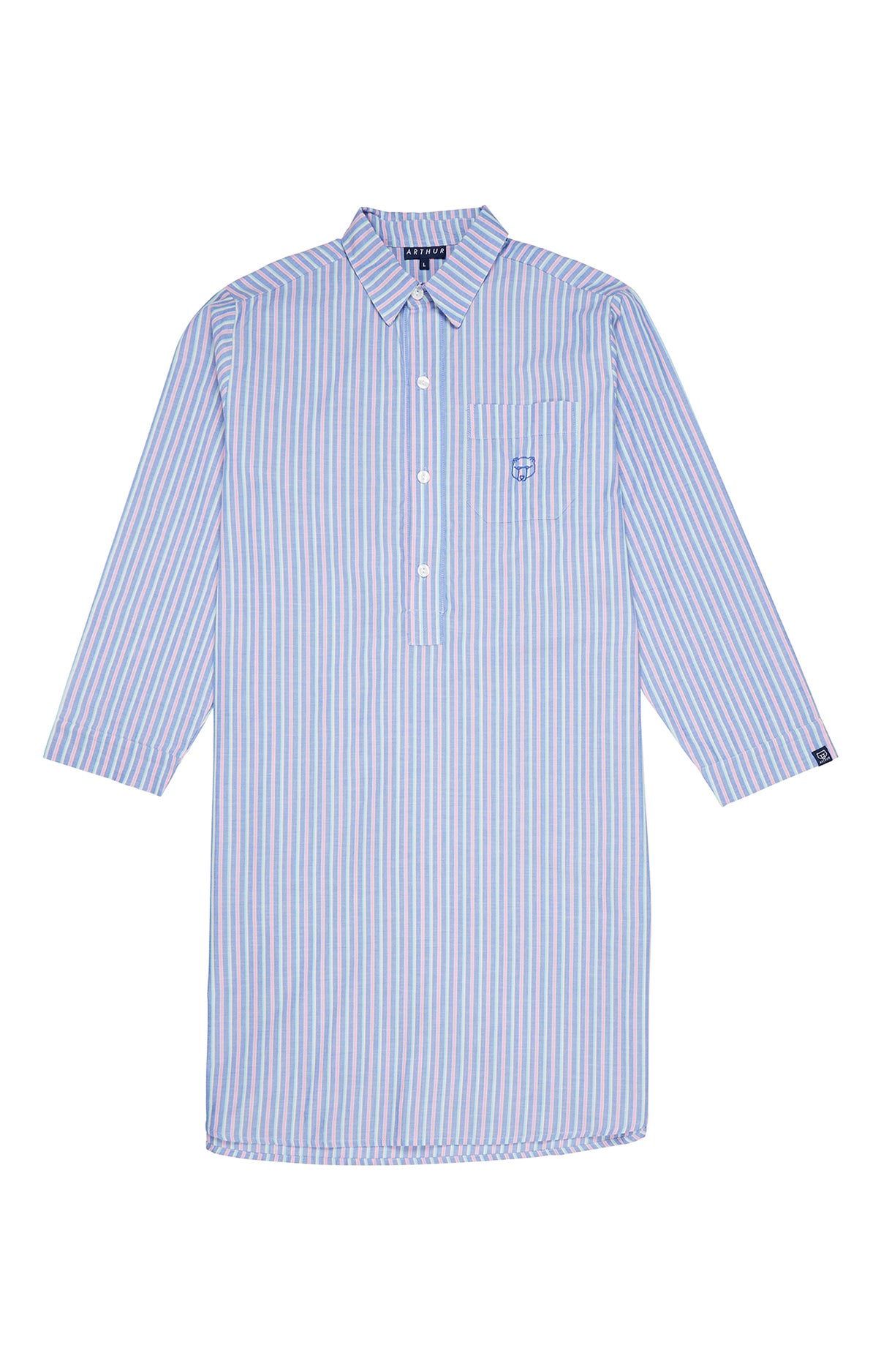 arthur-bob-riverside-chemise-de-nuit-homme-rayures-coton image 3