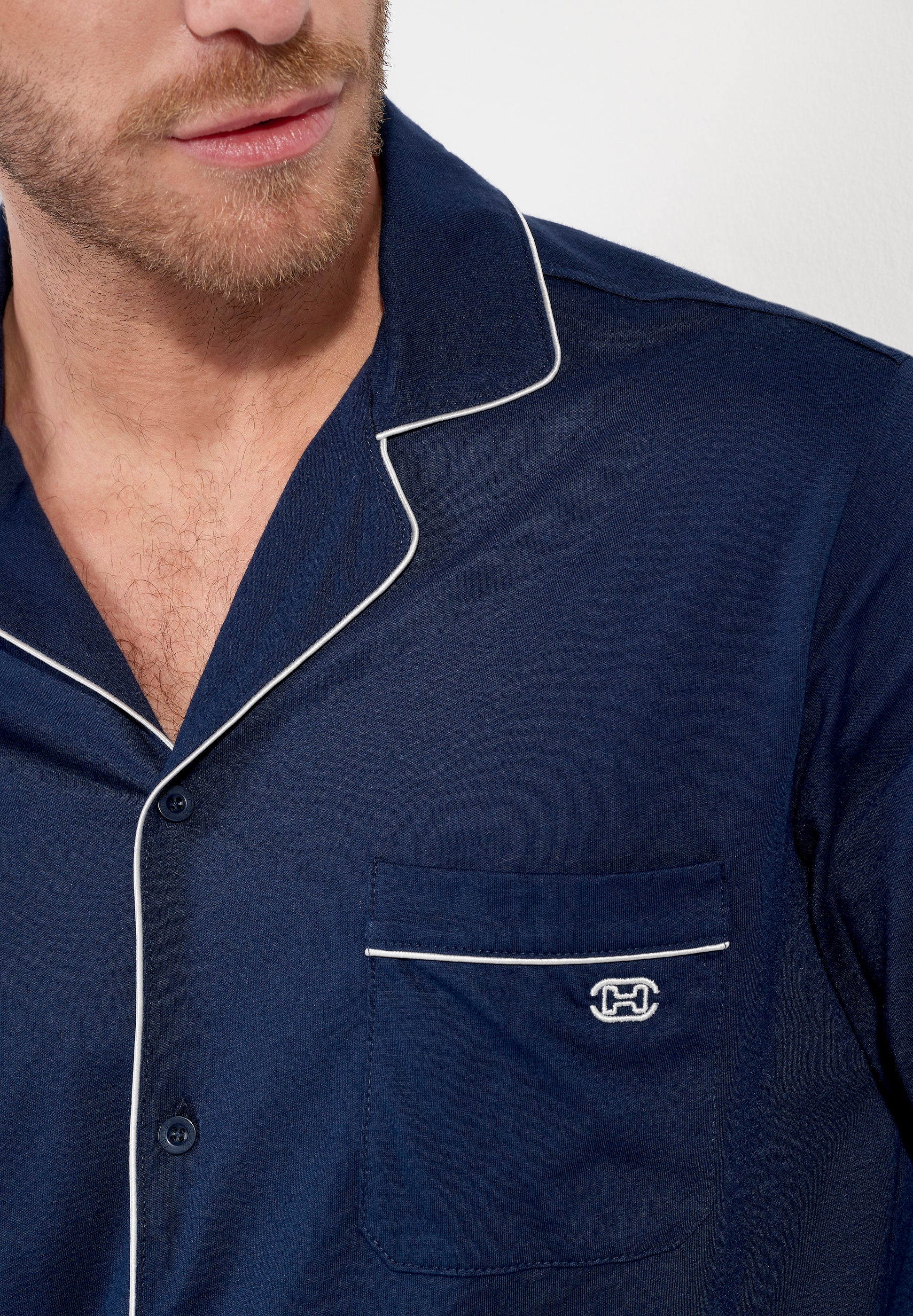 hom-rafael-pyjama-long-navy-coton-modal image 7
