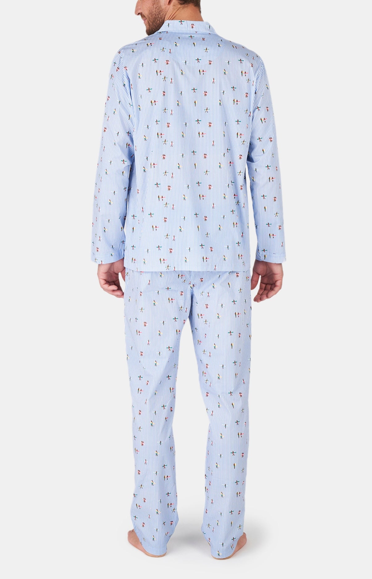 arthur-bob-pyjama-surf-bleu-bouton-coton-bio image 4
