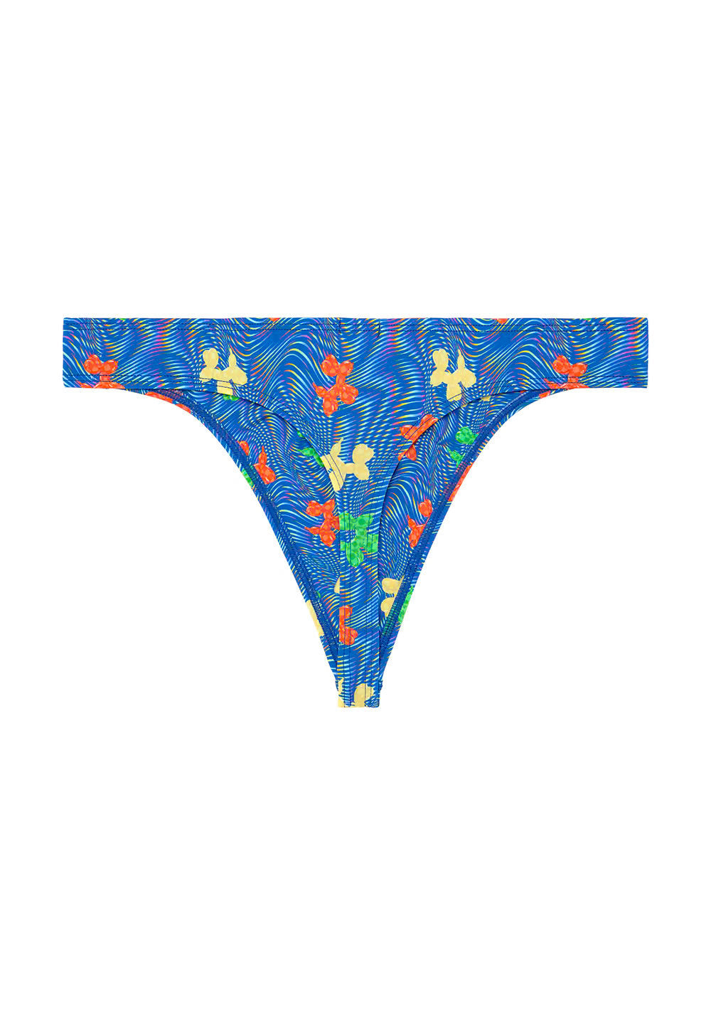 hom-funky-styles-string-homme-m-bleu-imprim-microfibre image 2