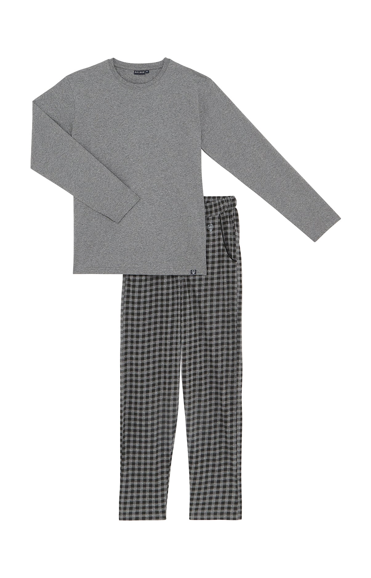 arthur-bob-karl-tradi-pyjama-coton-gris-l image 3