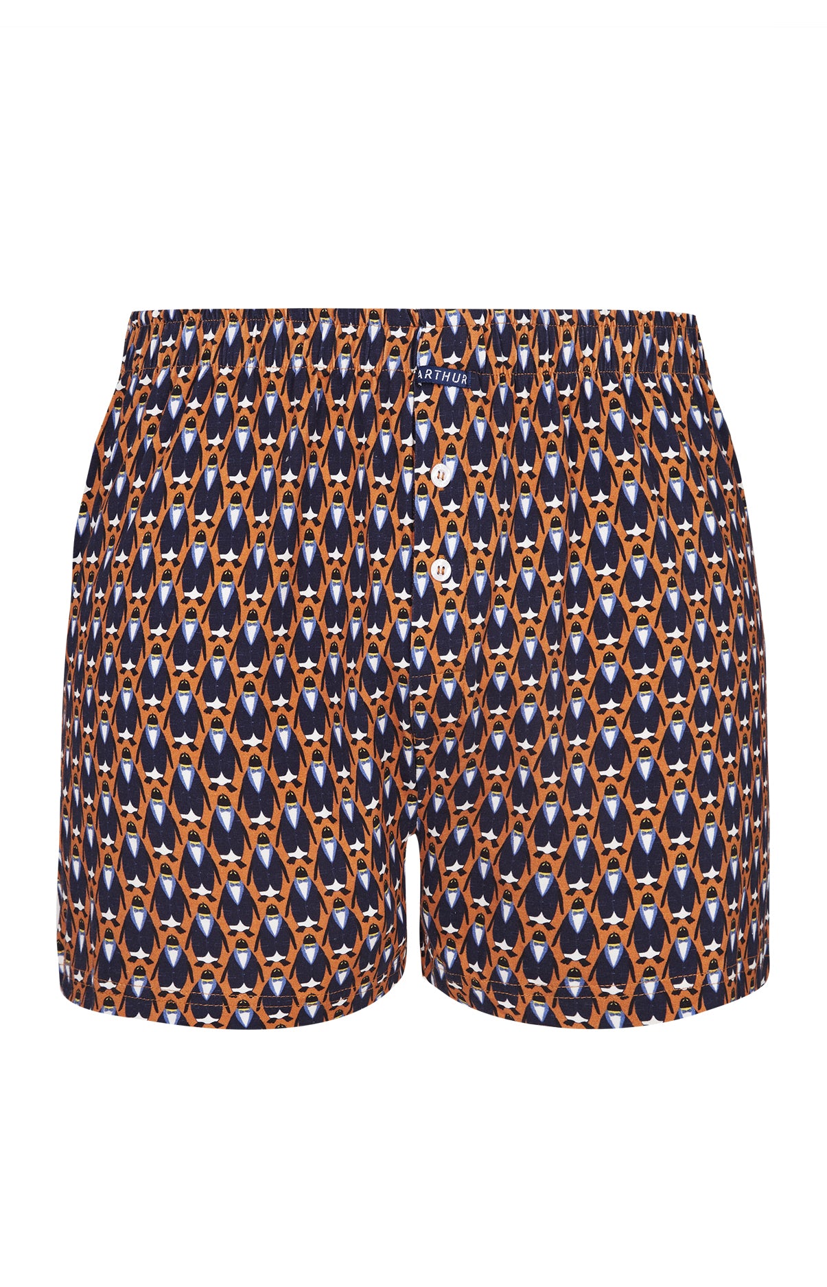 arthur-le-club-cale-on-nuit-homme-orange-coton-bio image 3