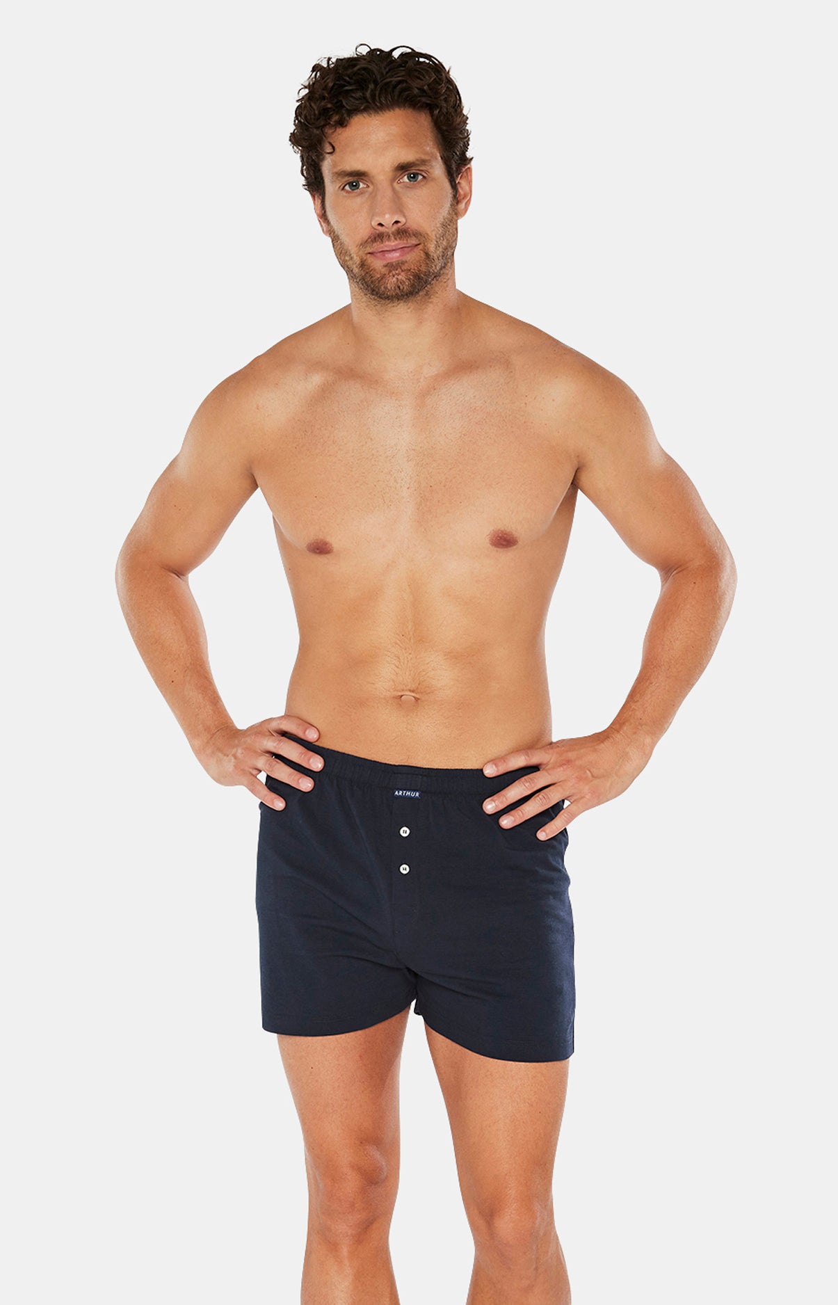 arthur-le-club-cale-on-de-nuit-uni-marine-homme-bio image 1