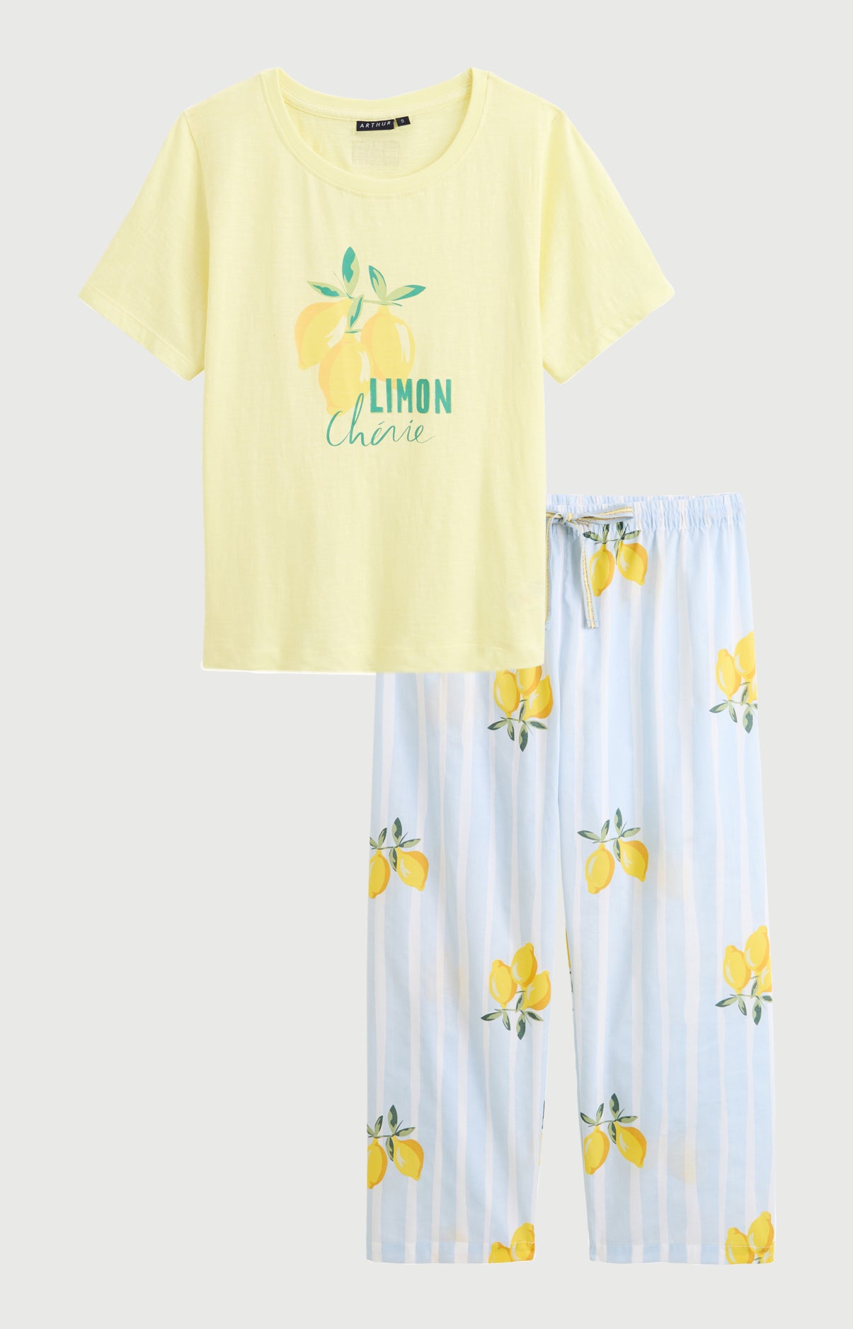 arthur-bob-pyjacorsaire-lemon-ch-rie-glace-coton-bio image 3