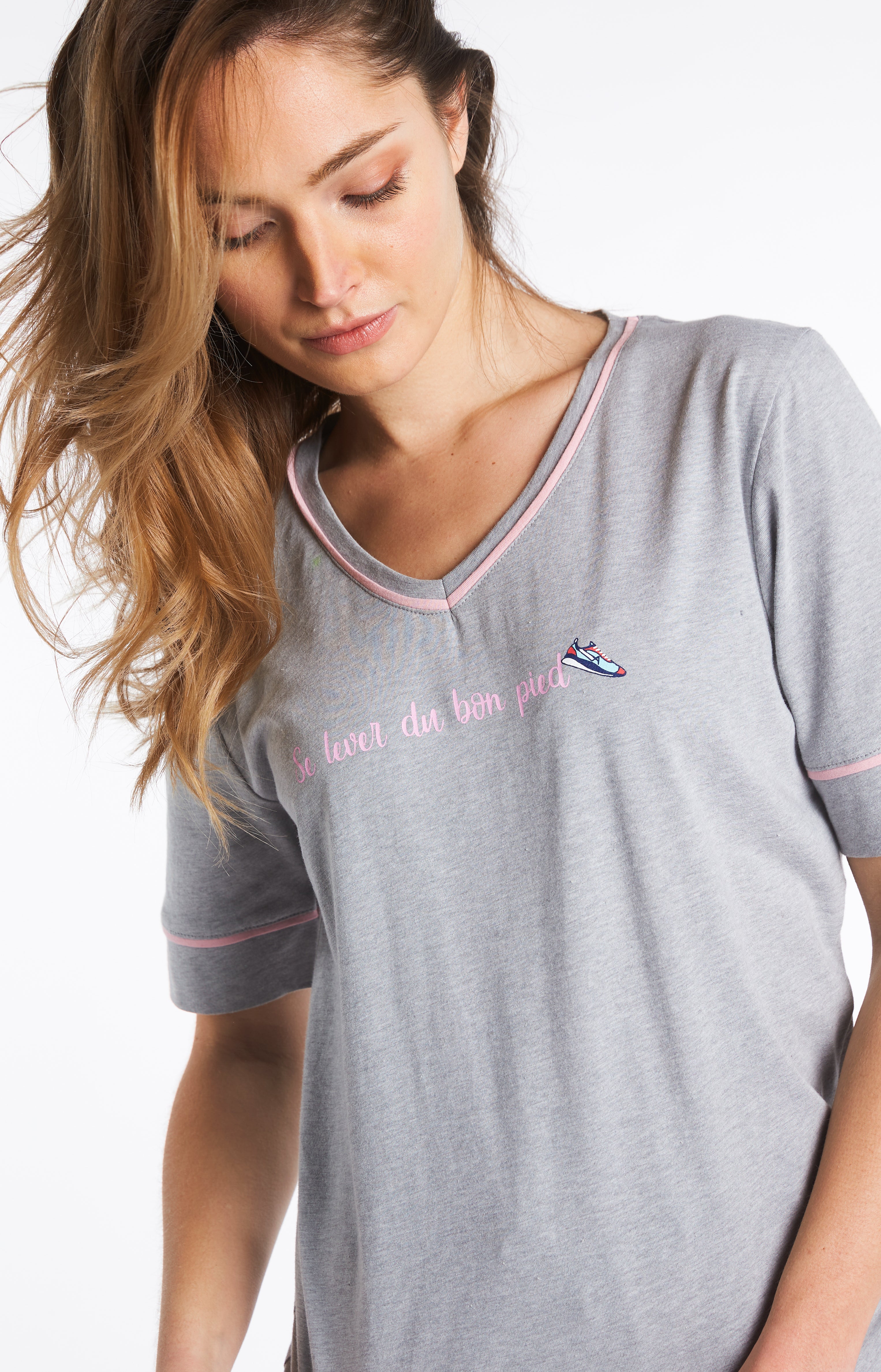 arthur-bob-pyjama-sneakers-rose-coton-bio image 6