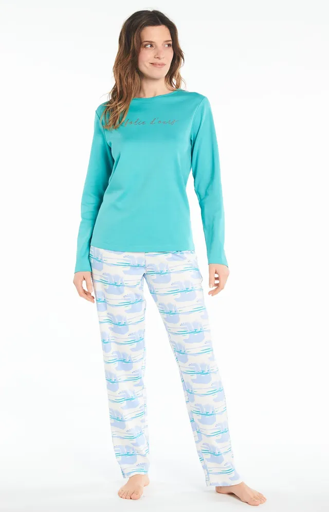 arthur-bob-folie-d-ours-pyjama-femme-coton-baltique image 1