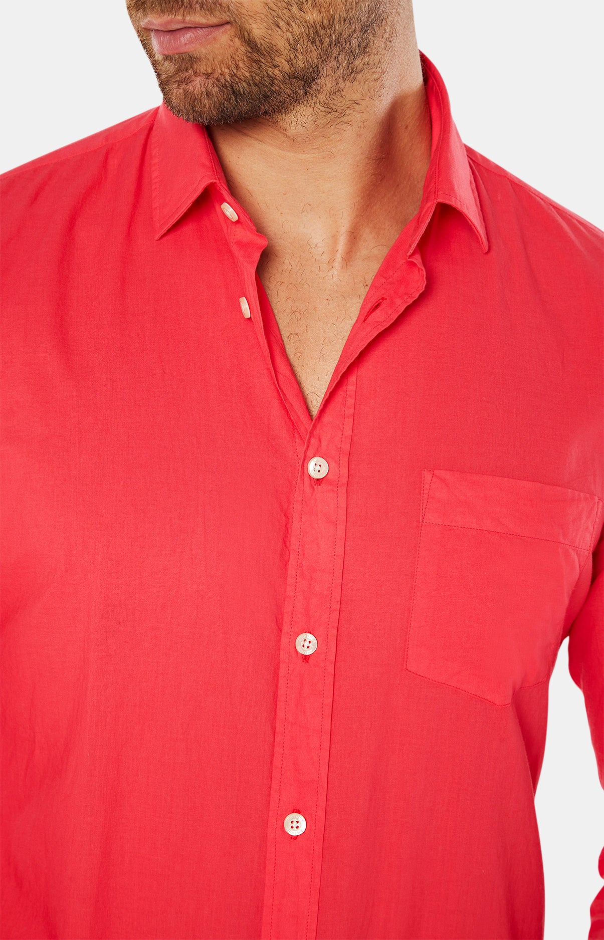 arthur-bob-chemise-voile-coton-rouge-chemise-homme image 4