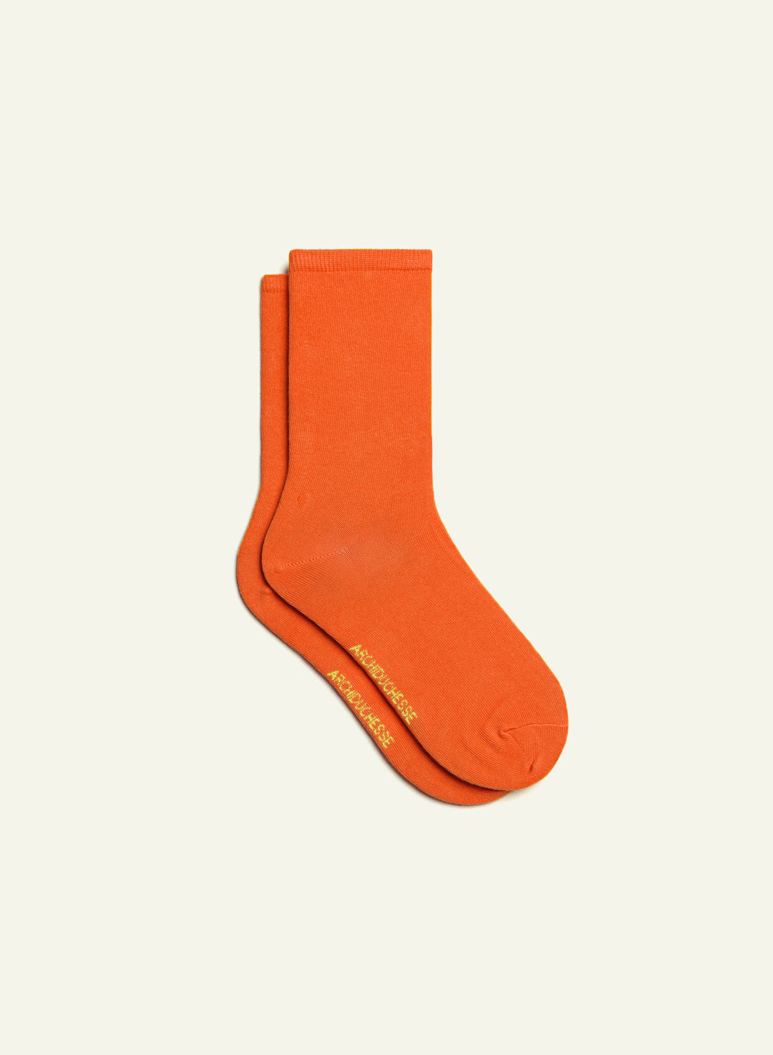 archiduchesse-courte-orange-citrouille-chaussettes-coton-courtes image 2