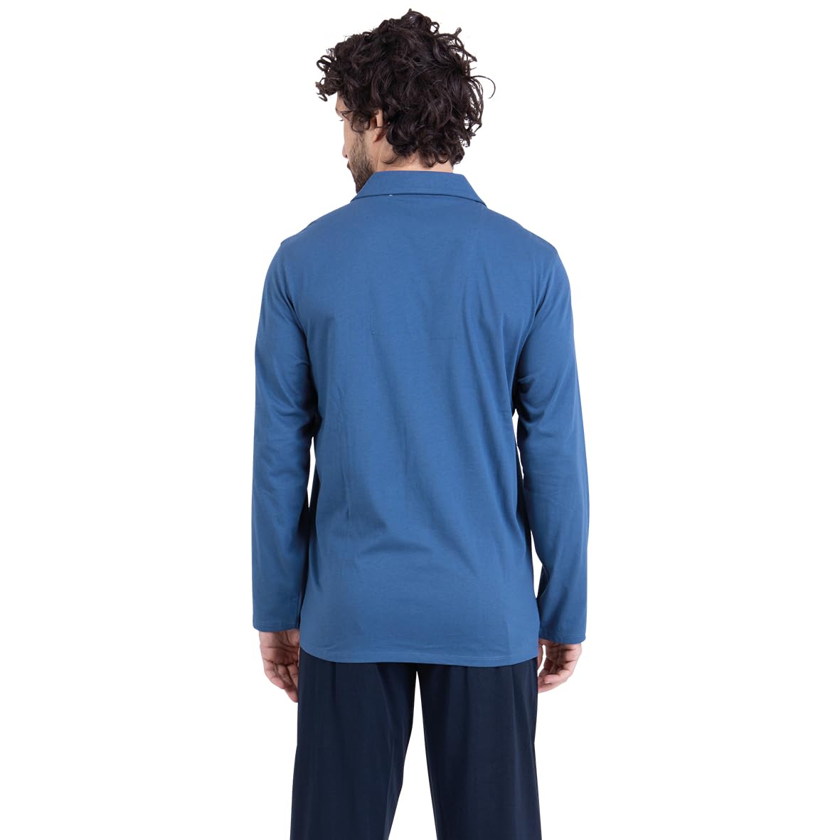athena-easy-coton-ocean-club-pyjama-long-homme-l-rayures image 2