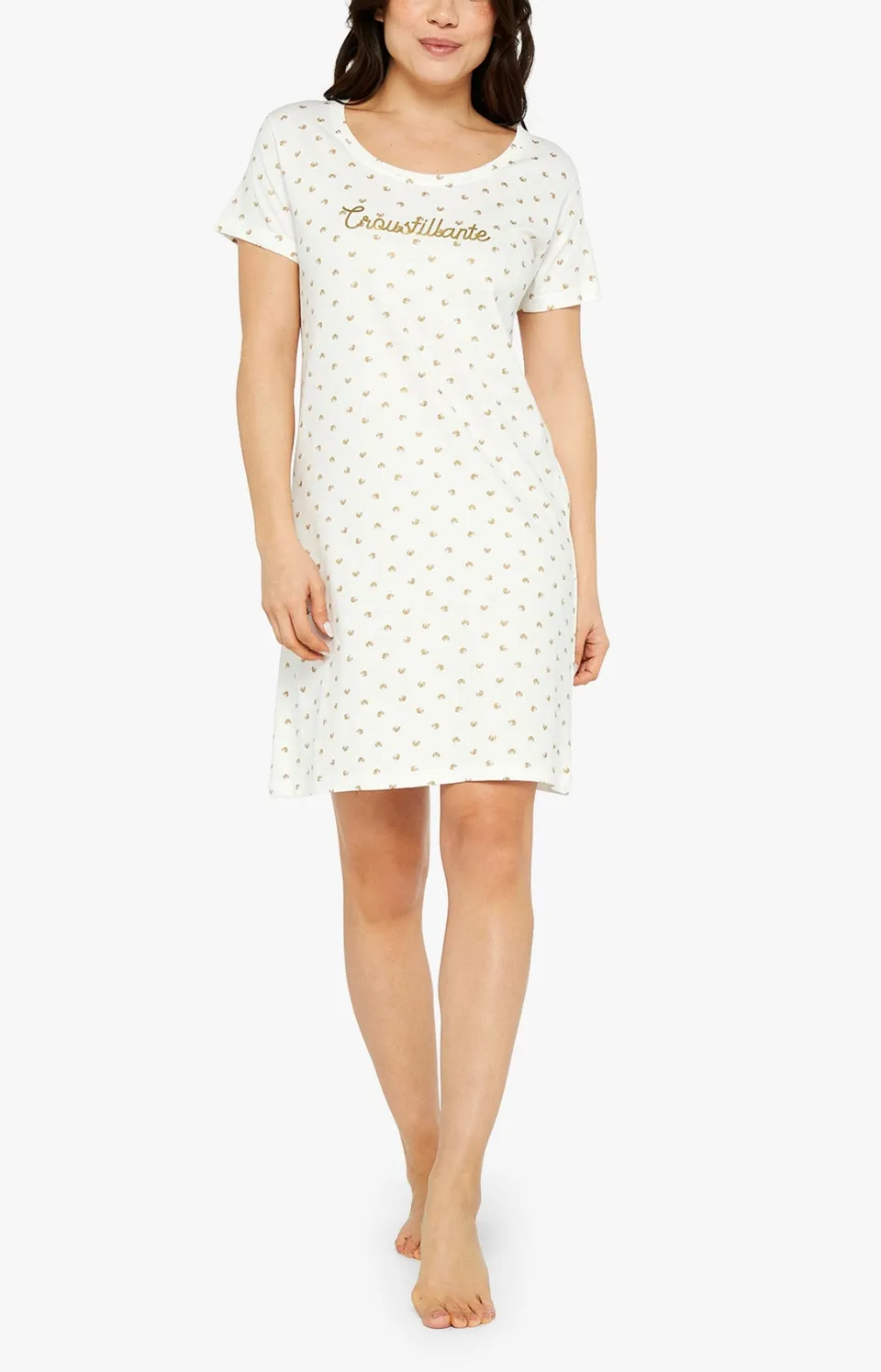 arthur-bob-croissant-chemise-de-nuit-coton-bio-ivoire image 1