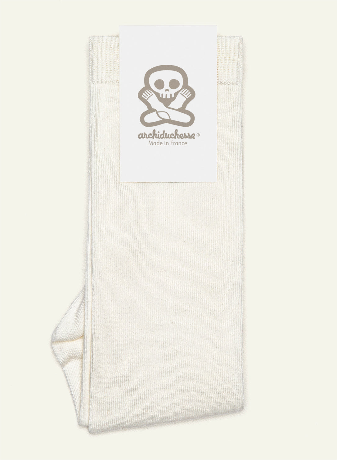 archiduchesse-de-ville-blanc-mouton-chaussettes-coton-blanc image 5