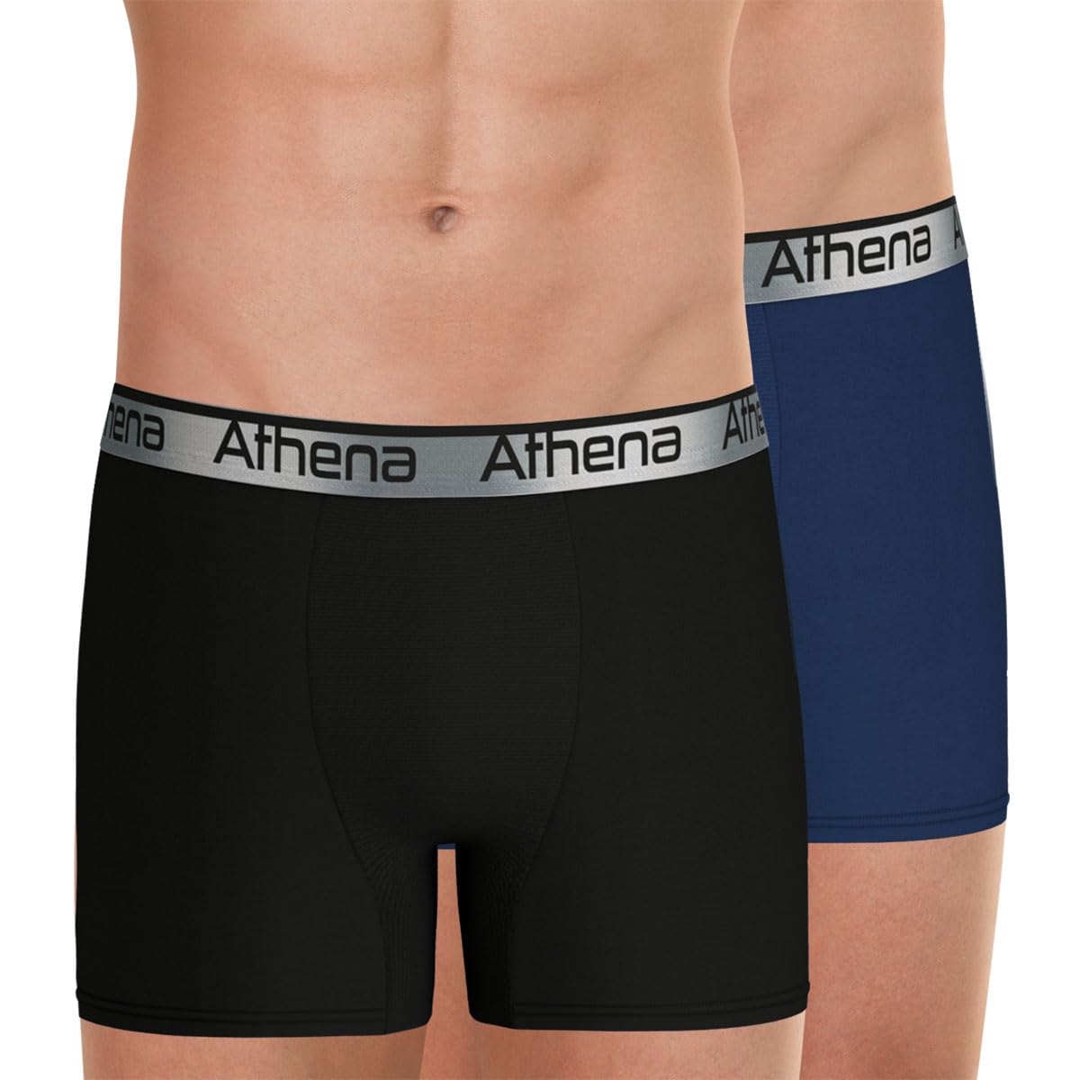 athena-720-stretch-boxer-homme-lot-de-2-noir-bleu-gris image 8