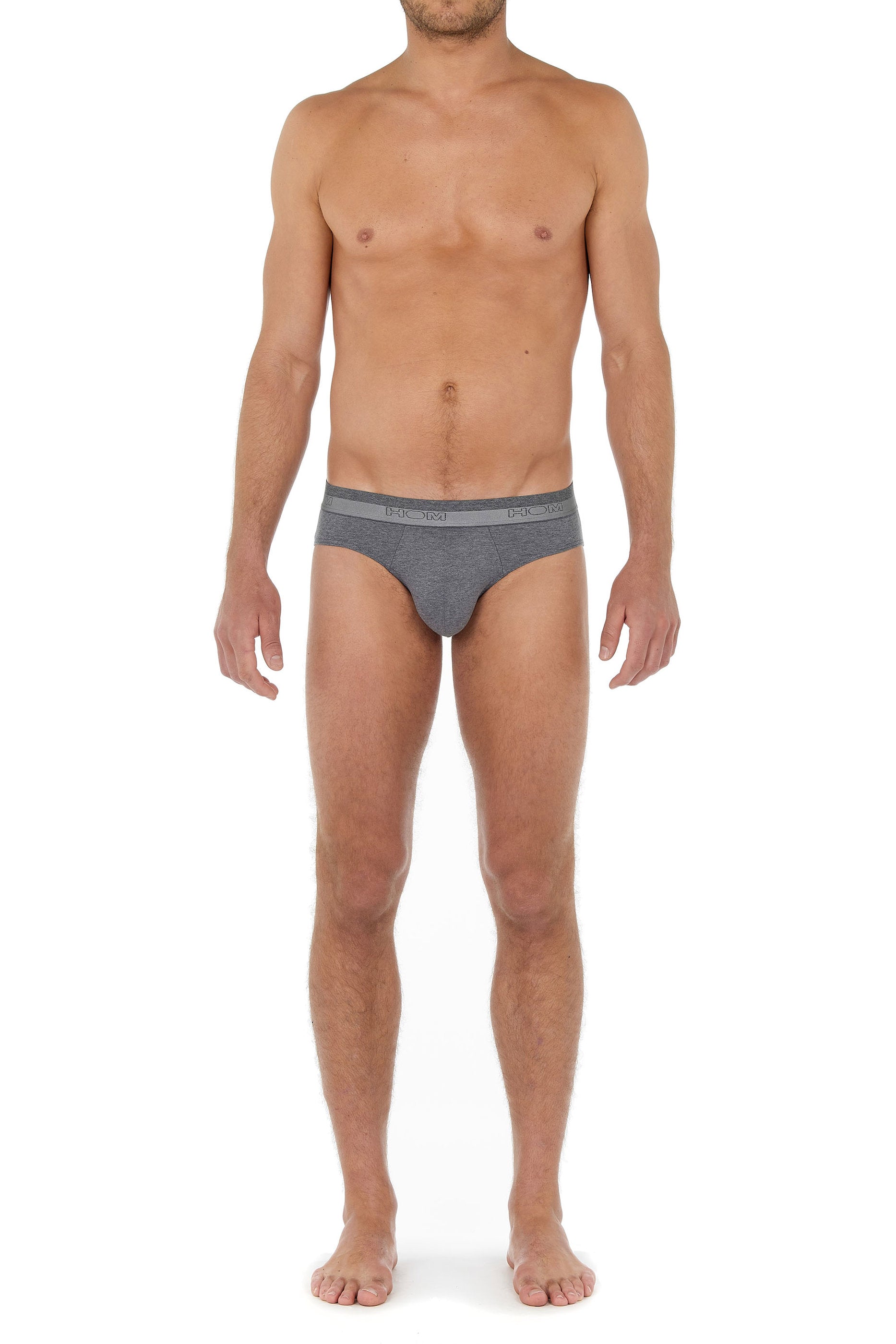 hom-classic-mini-400204-slip-homme-gris-modal-coton image 2