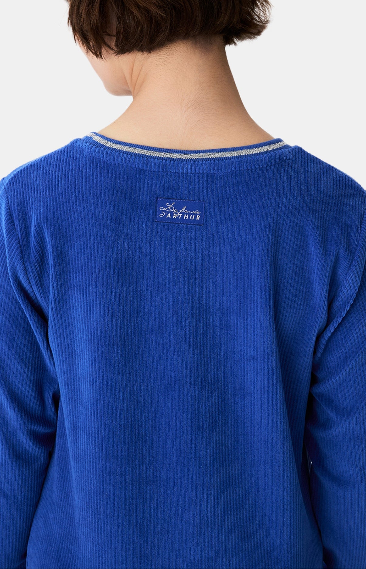 arthur-bob-daphn-a-pyjama-velours-femme-bleu-roi-s-xl image 6