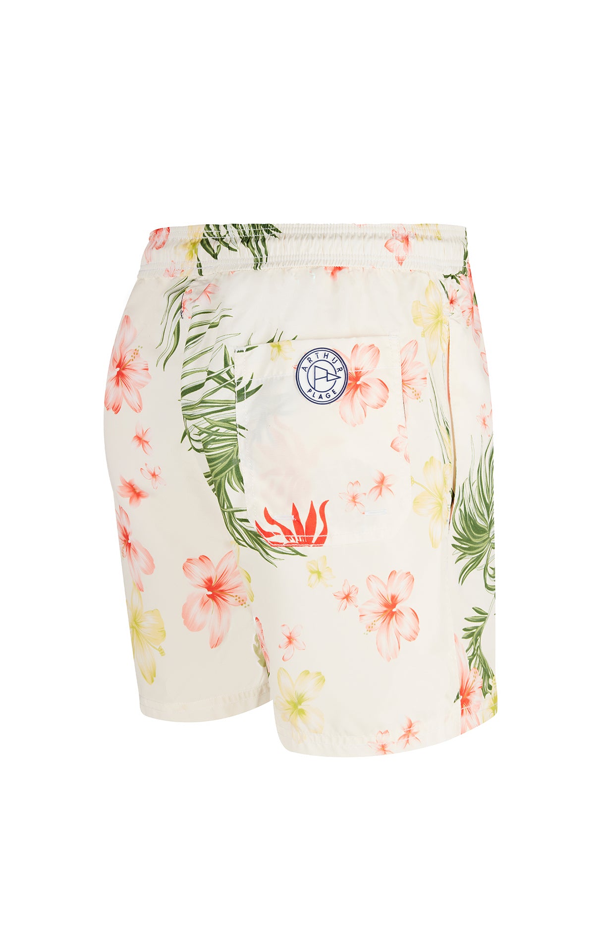 arthur-bob-hibiscus-short-bain-homme-ivoire-floral image 4