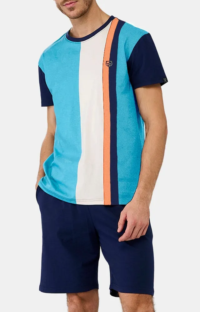 arthur-bob-igor-pyjashort-coton-marine-manches-courtes image 1