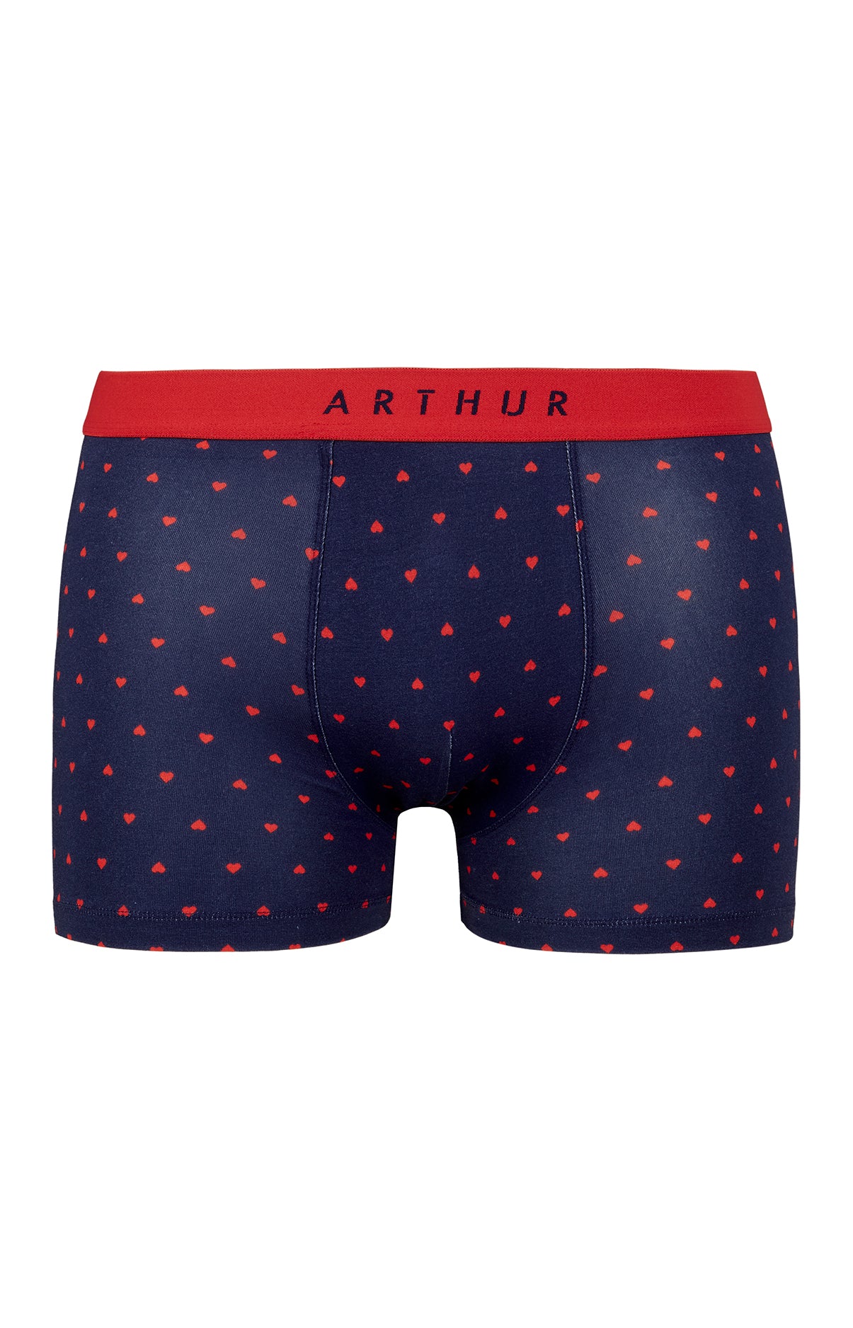 arthur-bob-boxer-homme-marine-joli-coeur-coton-bio image 3