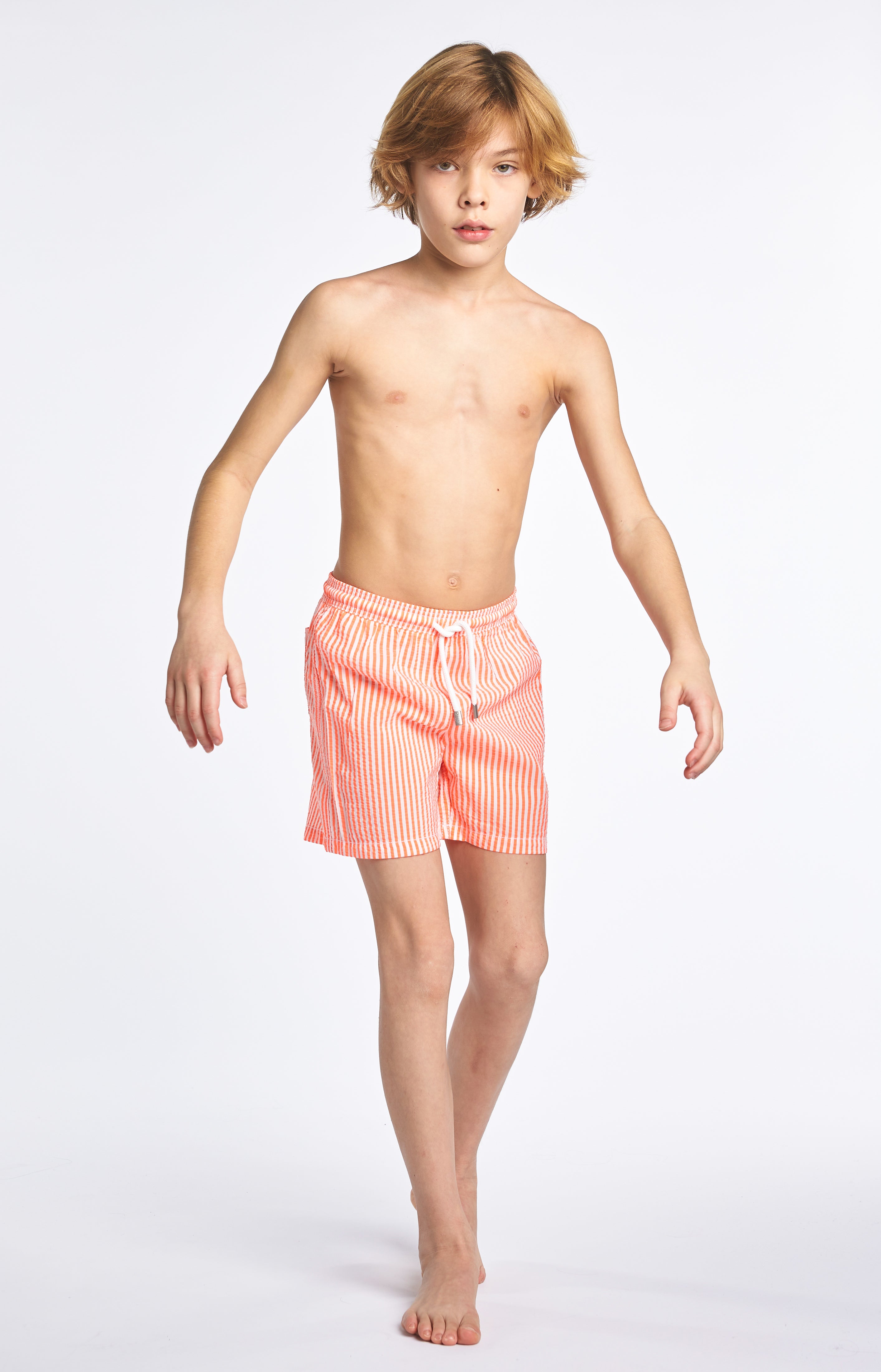 arthur-bob-fluo-short-de-bain-enfant-orange-10a image 2