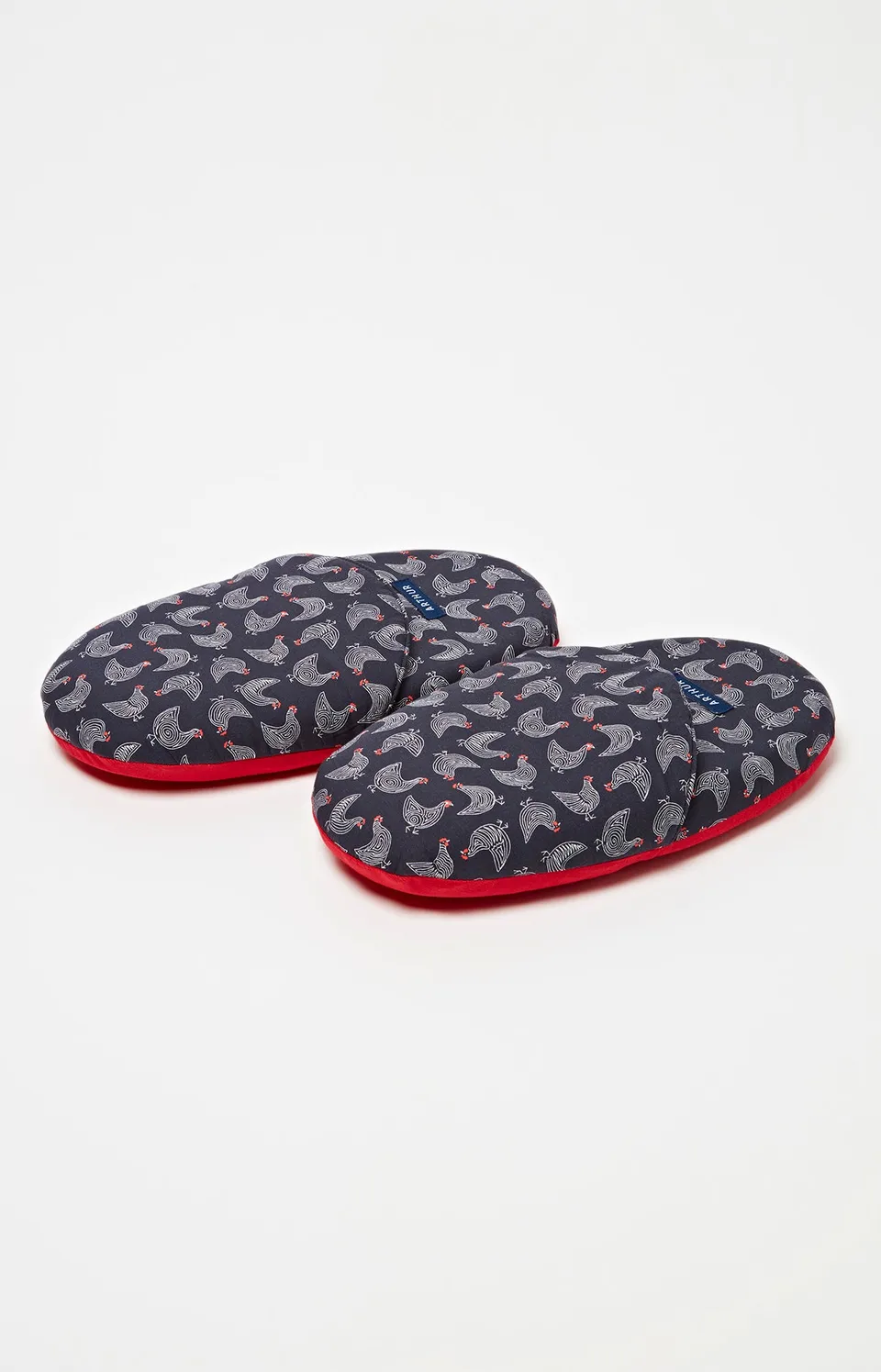 arthur-bob-poules-pantoufles-homme-noir-39-42-mousse-coton image 1