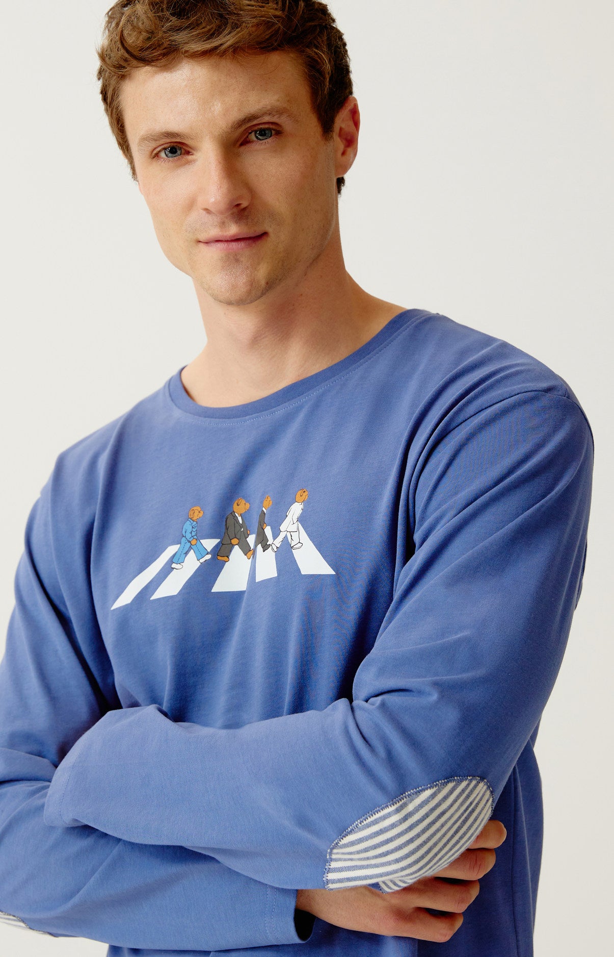 arthur-a-bear-road-pyjama-homme-coton-bleu-xl image 2