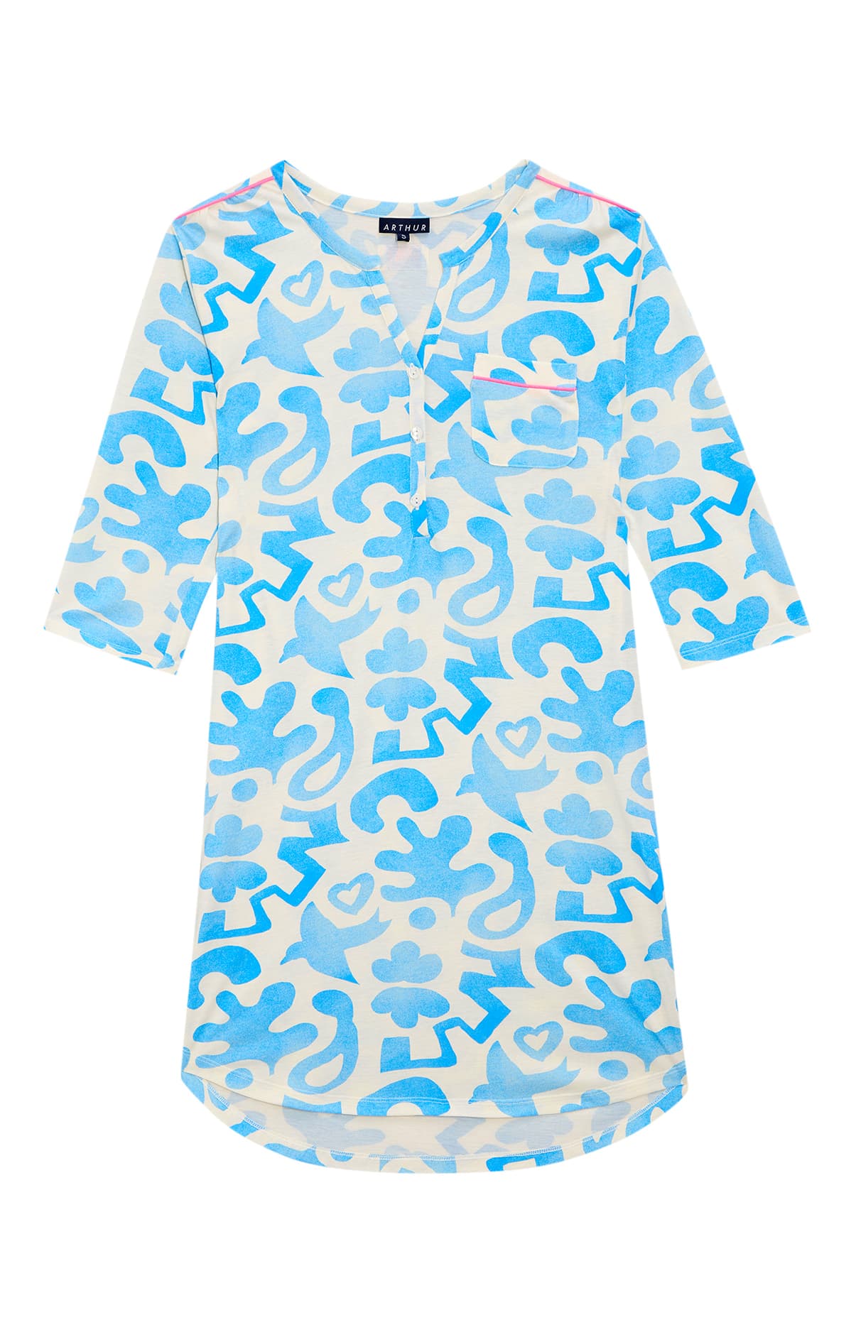 arthur-matis-liquette-lyocell-coton-femme-bleu image 3