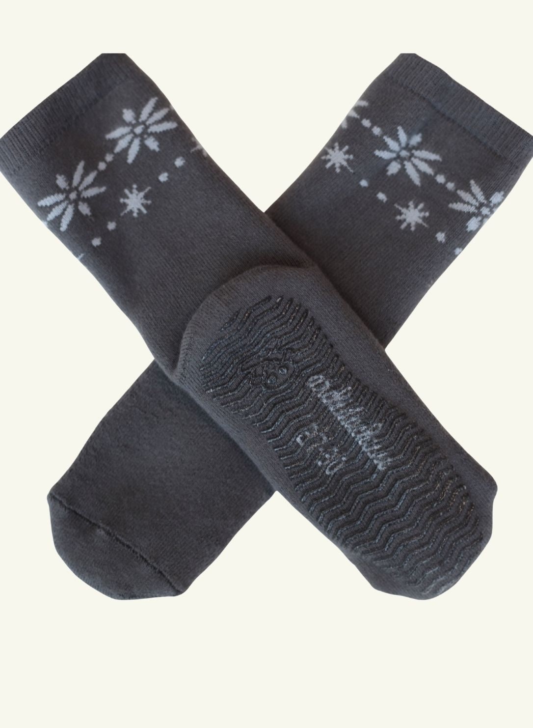 archiduchesse-cocooning-chauchons-gris-chaussons-antid-rapants image 2
