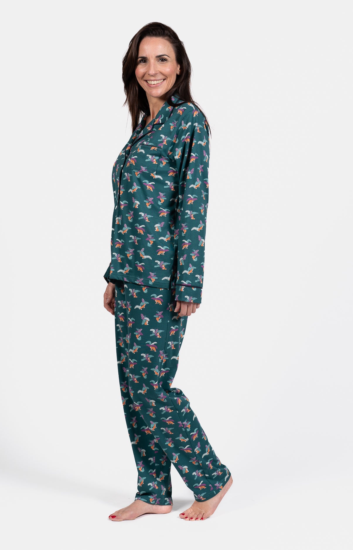 arthur-bob-renard-pyjama-femme-sapin-coton-manches-longues image 5