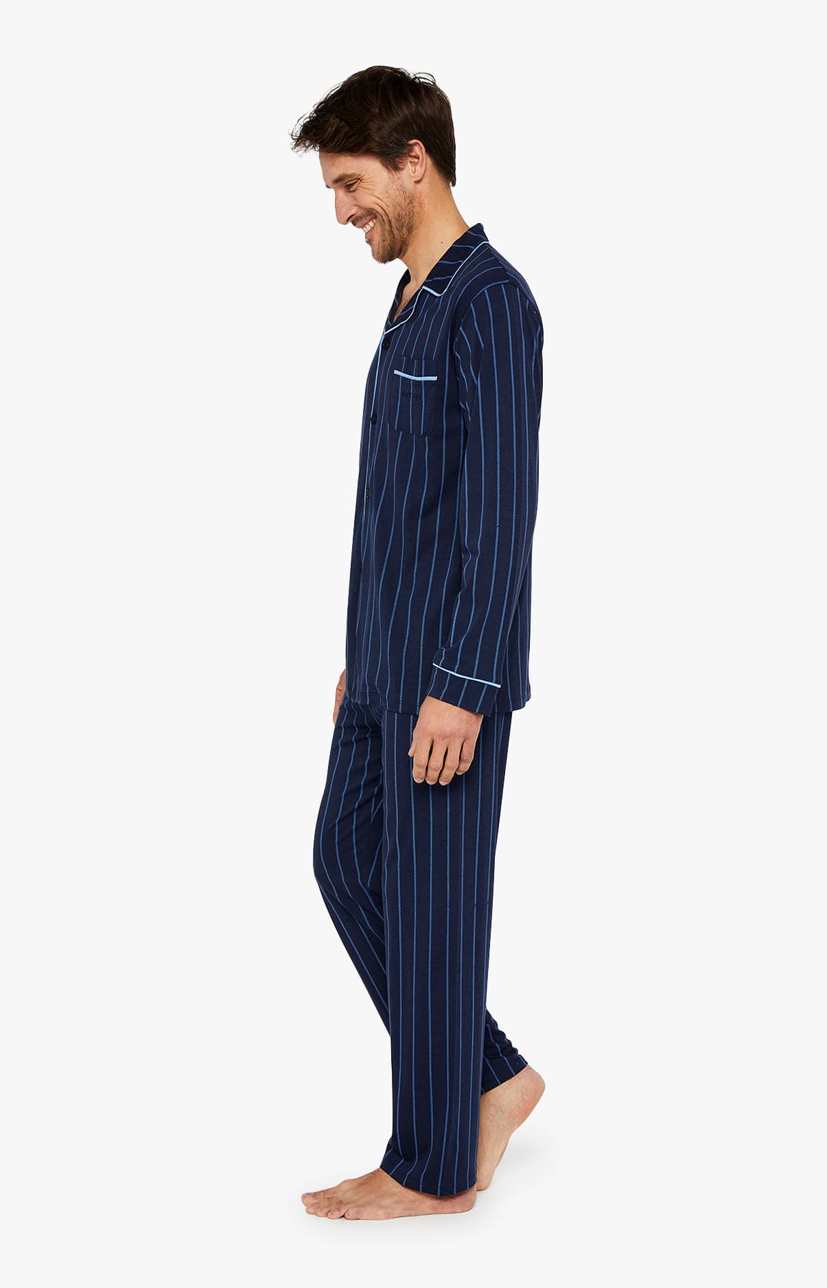 arthur-bob-tradi-marine-pyjama-homme-marine-l-lyocell-coton image 3