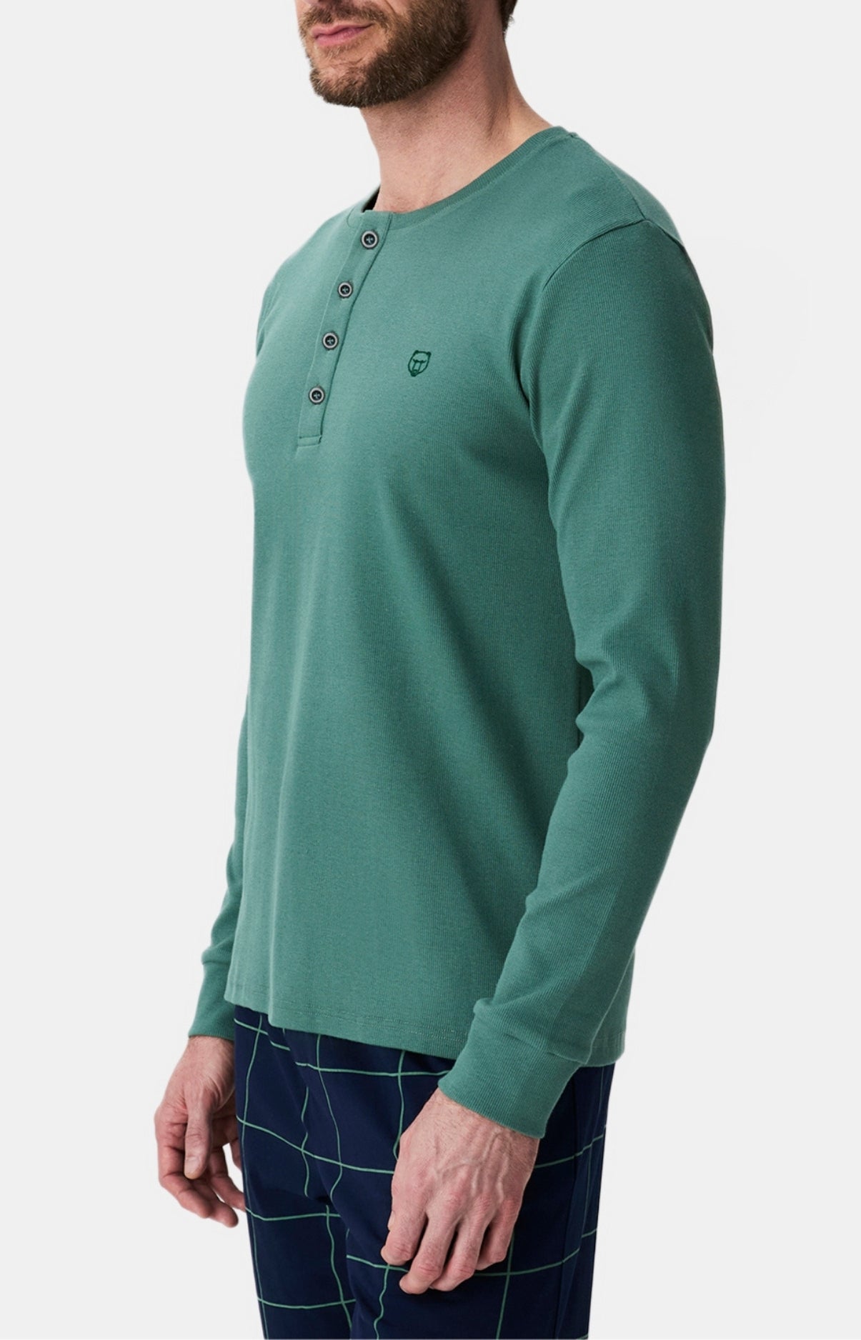 arthur-bob-lichen-tee-shirt-homme-manches-longues-sauge image 4