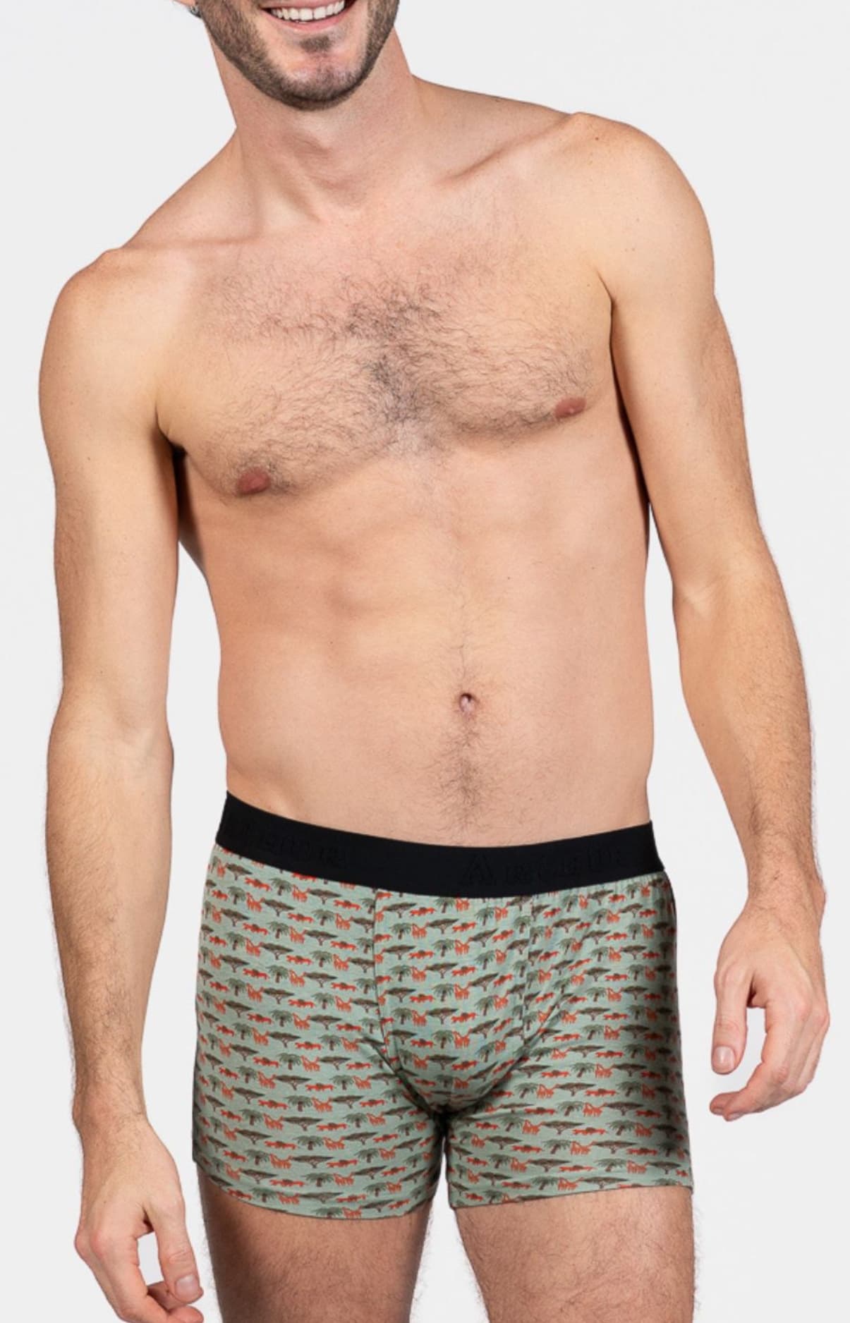 arthur-bob-boxer-jersey-coton-savane-vert-kaki image 2