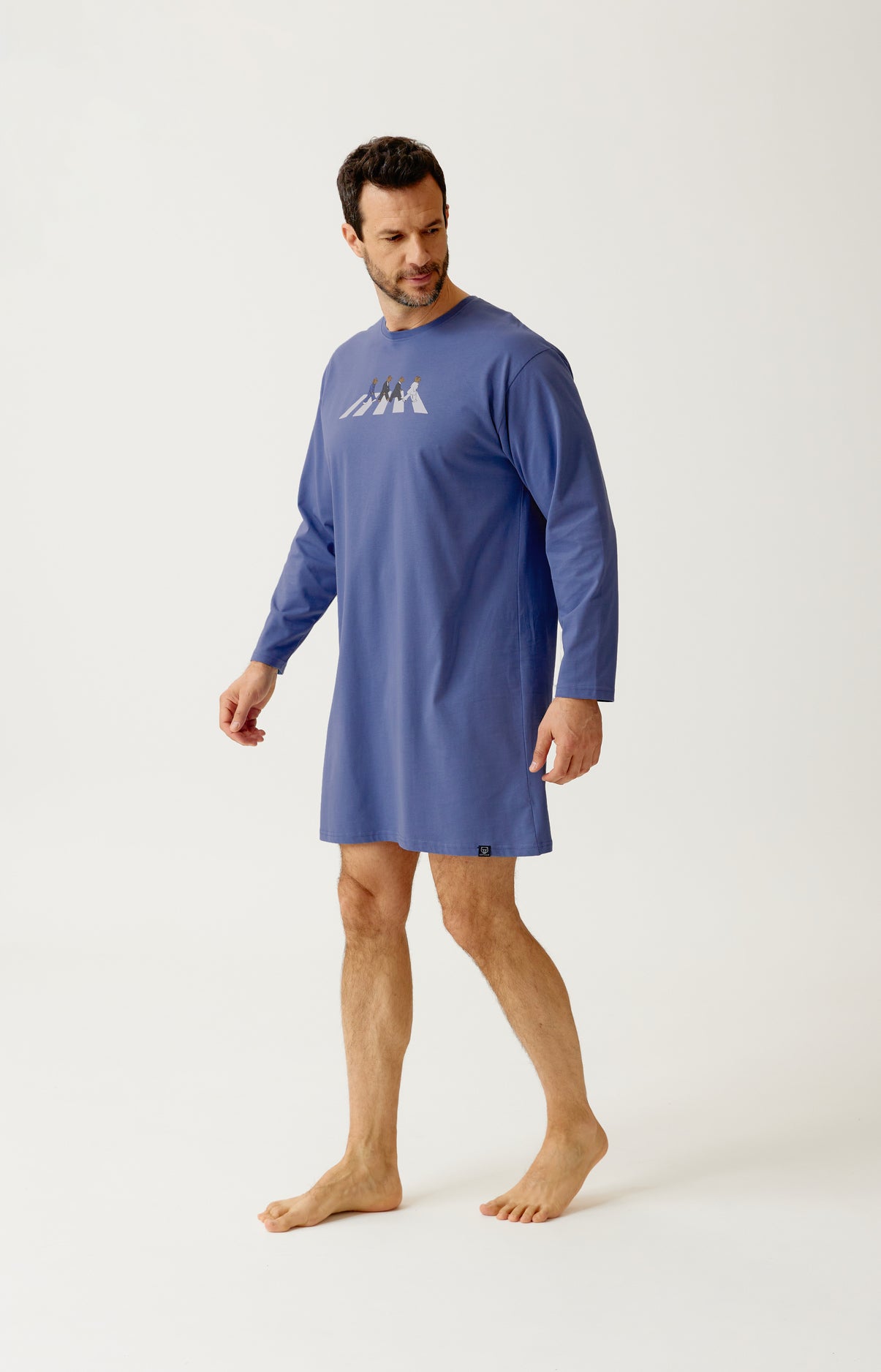 arthur-bob-a-bear-road-chemise-de-nuit-homme-bleu-coton image 4