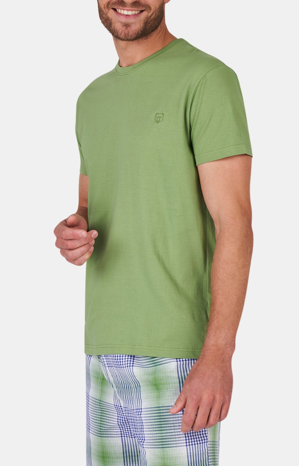 arthur-bob-tee-shirt-coton-green-manches-courtes-homme image 2