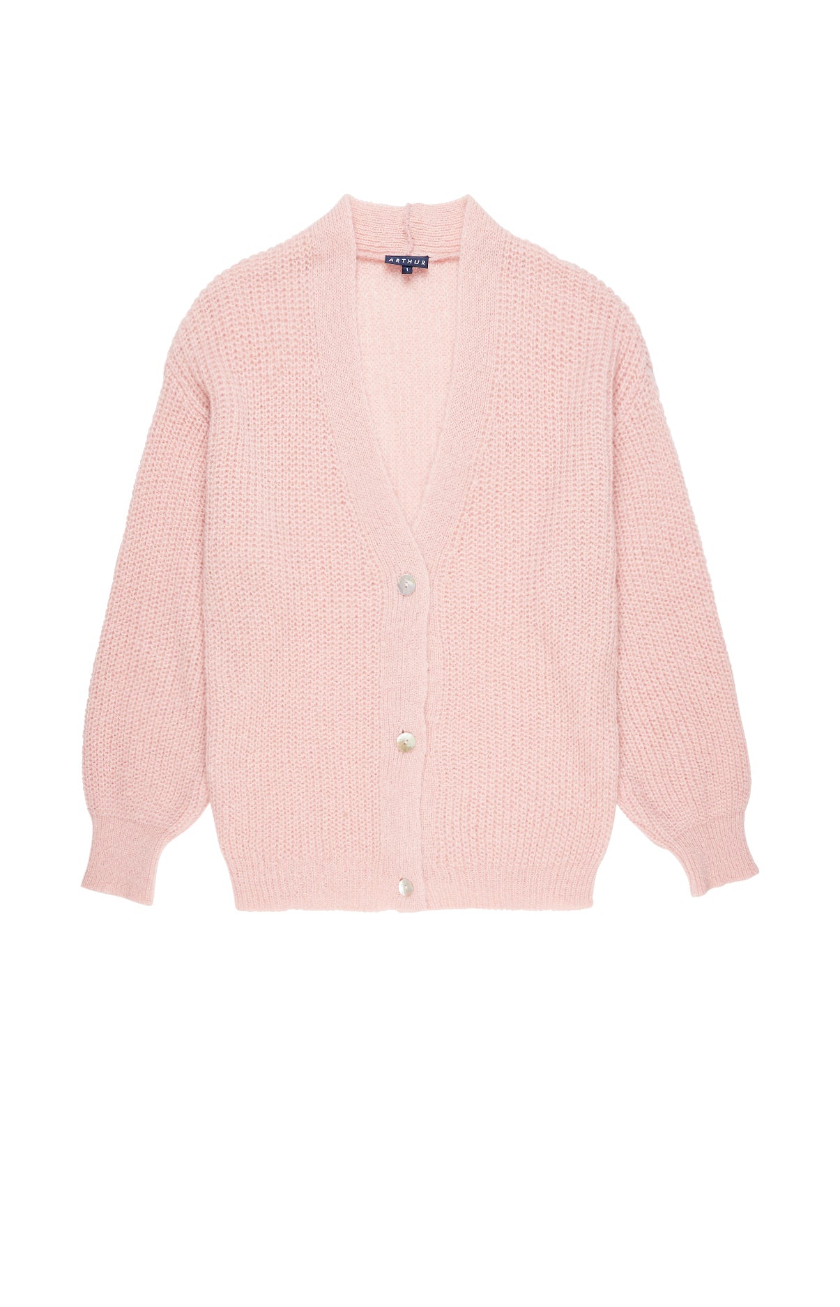 arthur-bob-mohair-gilet-femme-poudre-tu image 3
