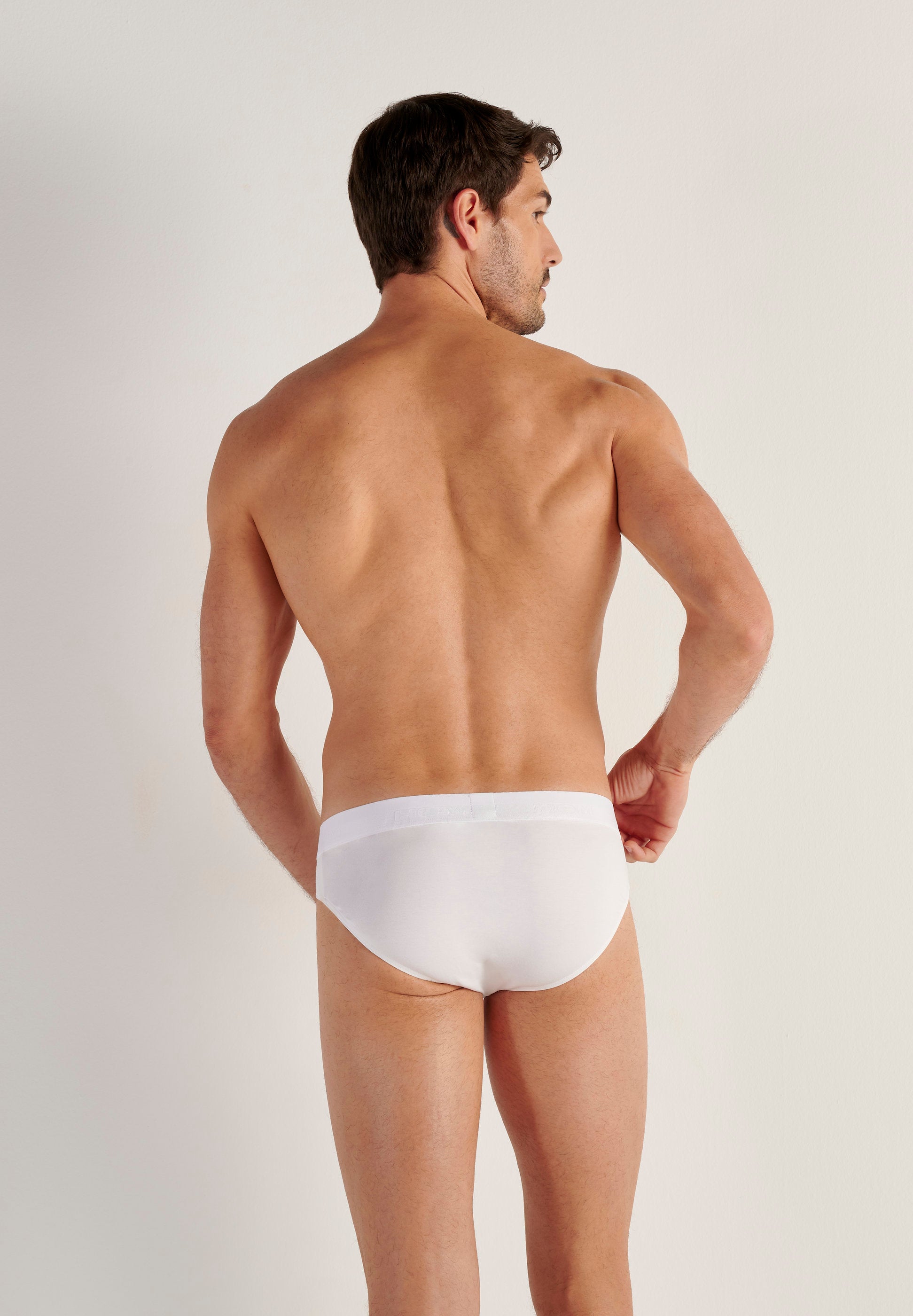 hom-ho1-slip-homme-mini-modal-coton-blanc image 3