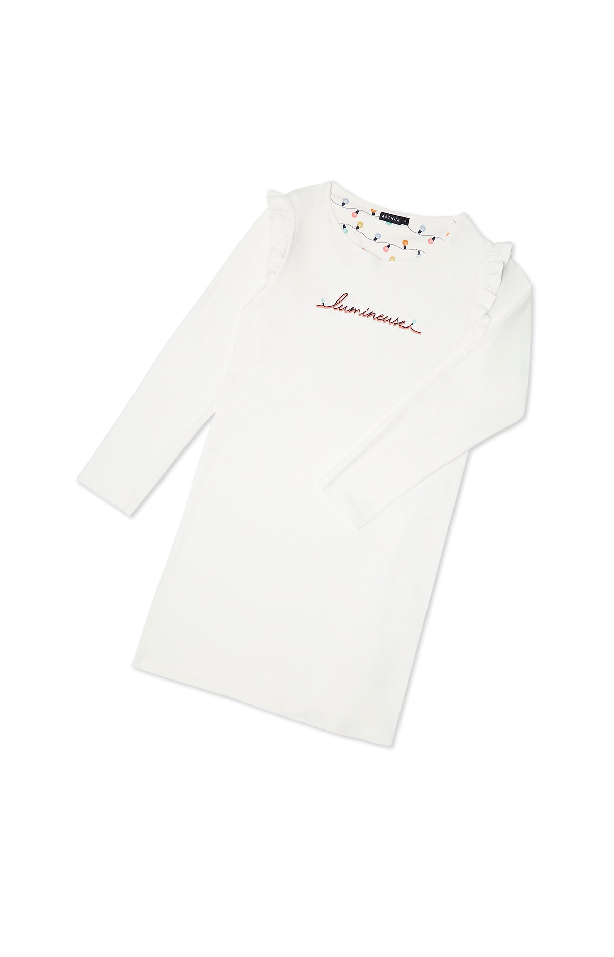 arthur-bob-ampoule-maxi-chemise-de-nuit-ivoire-s-coton image 3