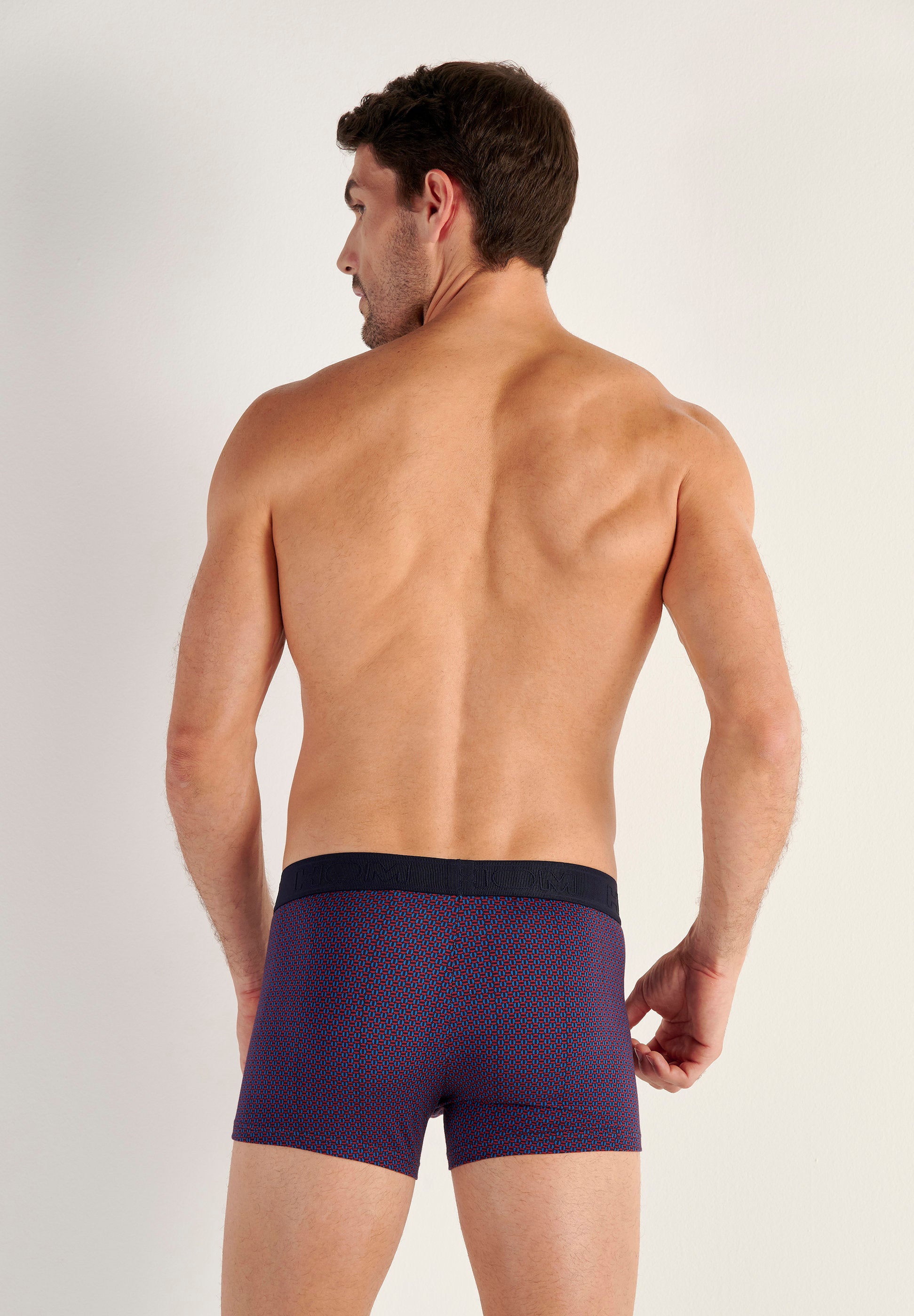 hom-ho1-fats-boxer-brief-navy-print-coton-modal image 3