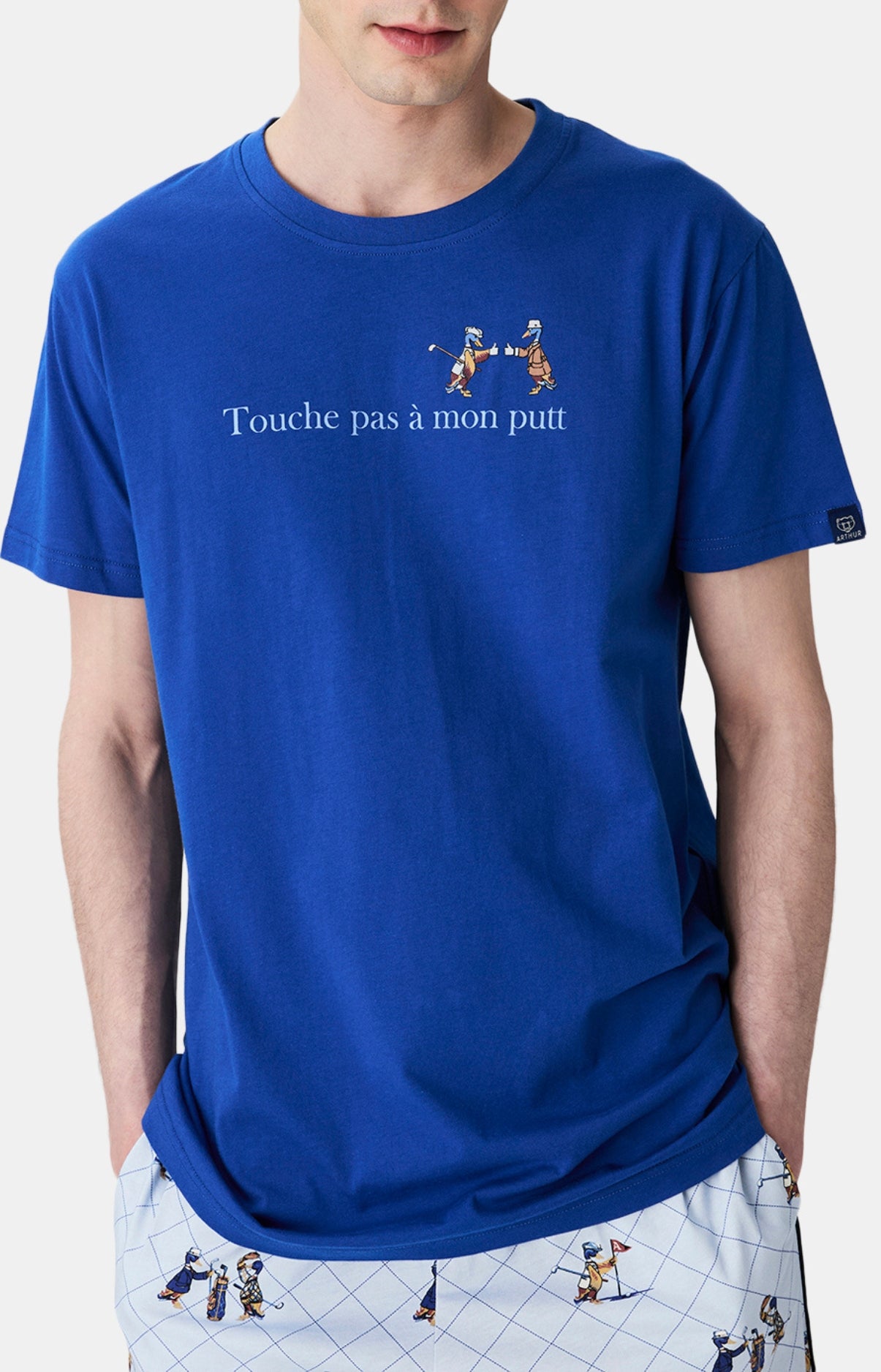 arthur-bob-pyjashort-touche-pas-mon-putt-bleu image 2