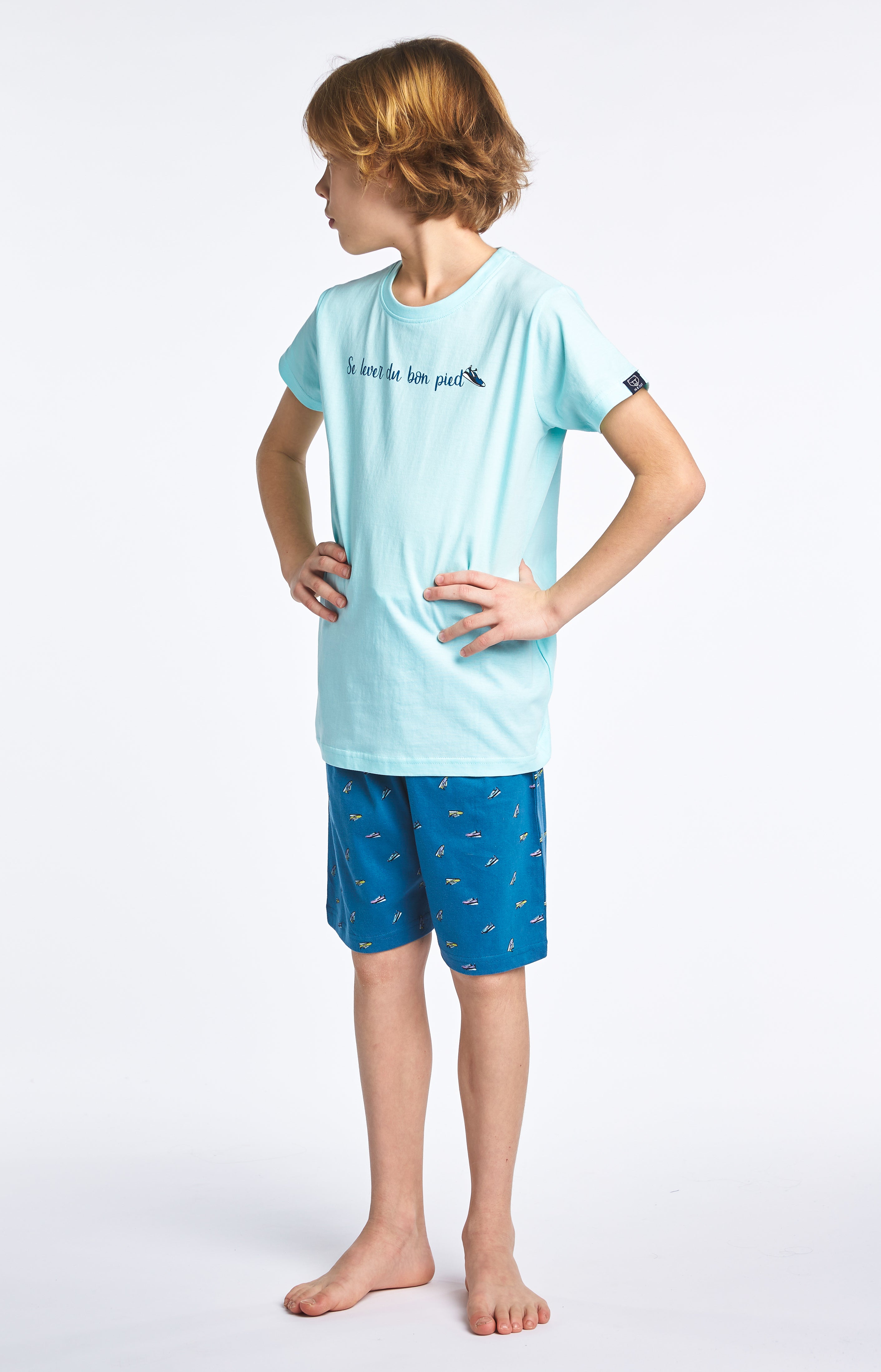 arthur-bob-sneakers-duck-pyjashort-enfant-bleu-8a image 5