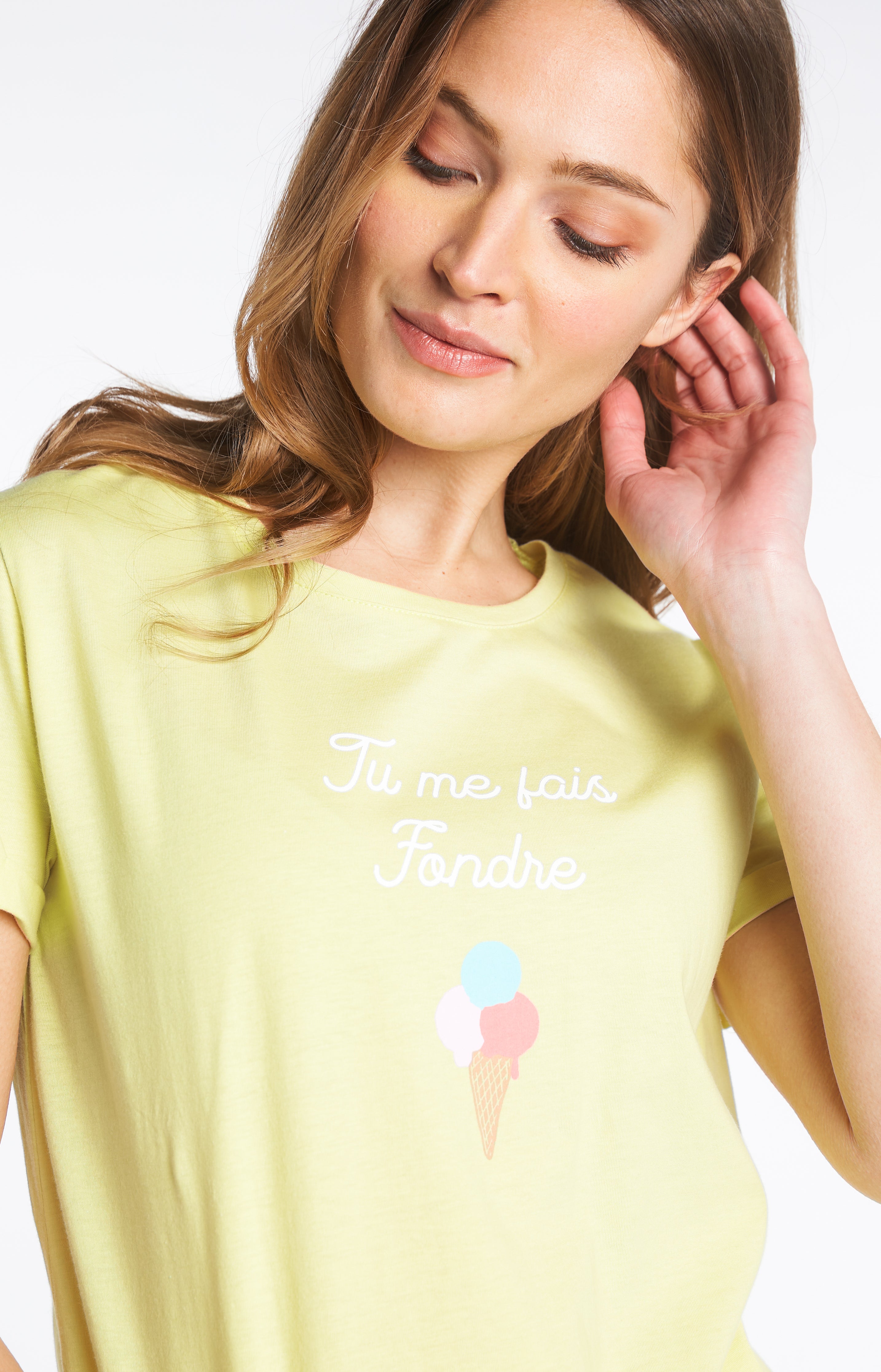 arthur-bob-pyjashort-icecream-pyjama-short-femme-blanc-coton-bio image 2