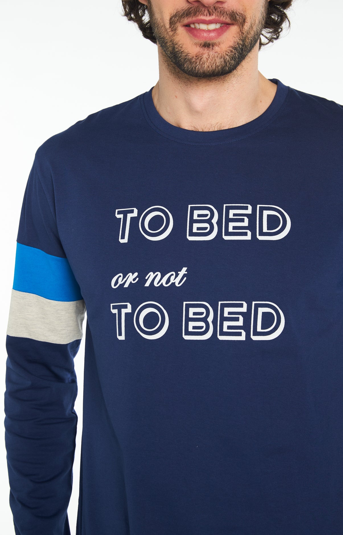 arthur-bob-bed-or-not-to-bed-pyjama-long-marine-coton image 4