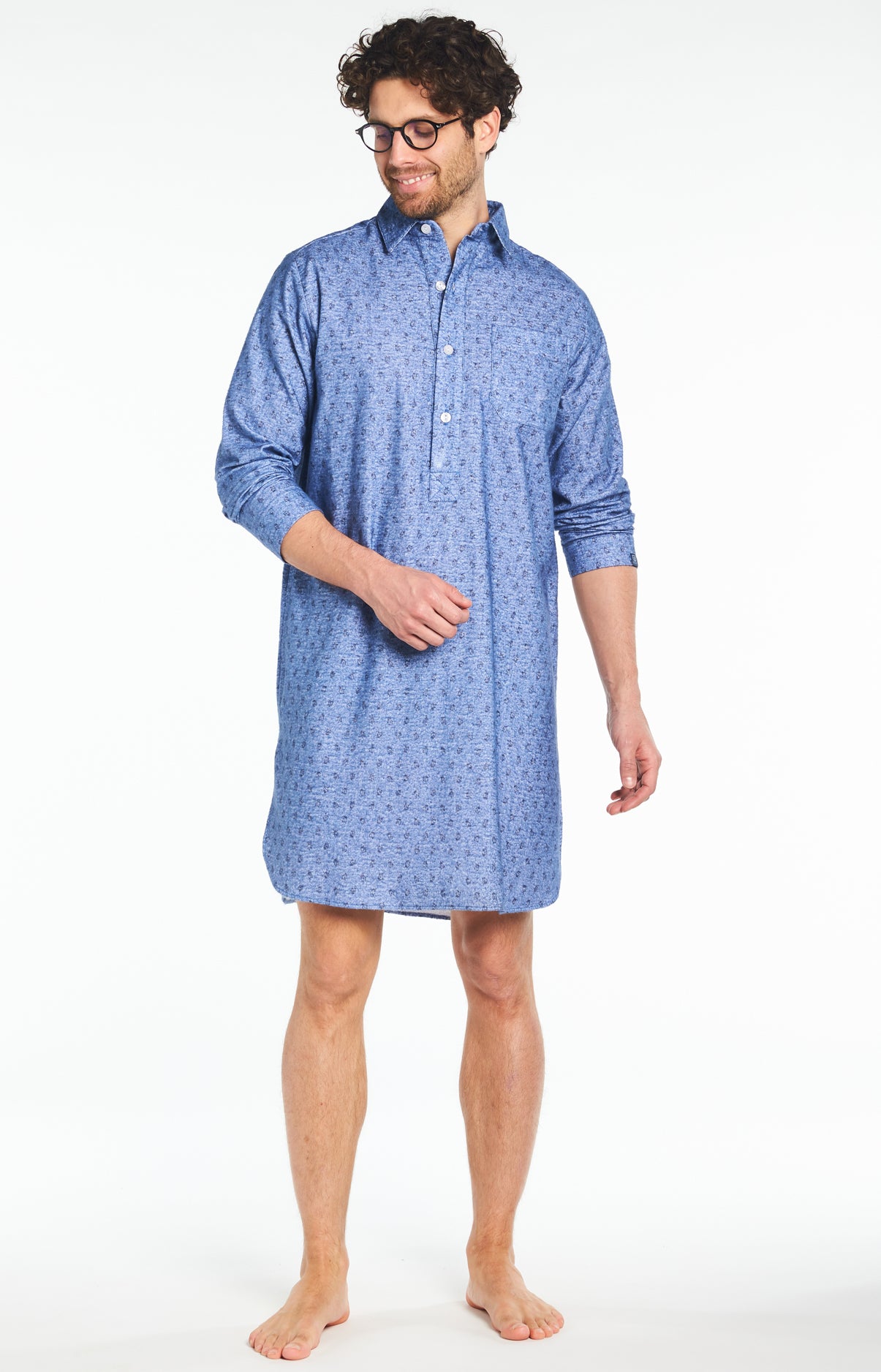 arthur-bob-clock-chemise-de-nuit-homme-coton-c-ladon image 6