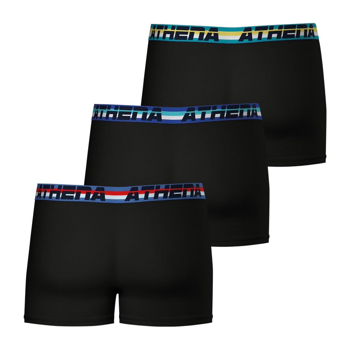 athena-720-stretch-boxer-homme-lot-3-noir-stretch image 3