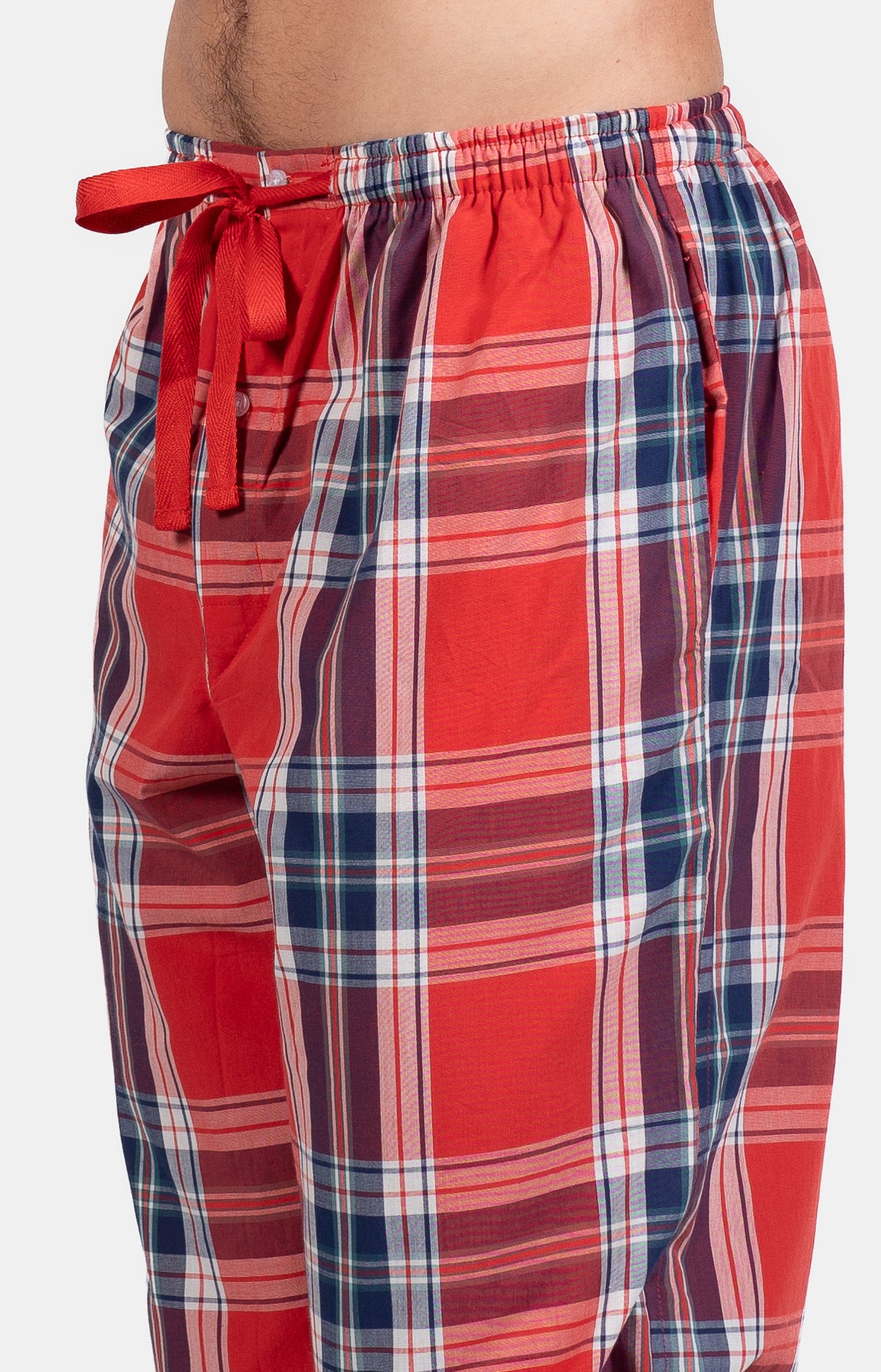 arthur-bob-pyjama-logan-rouge-homme-coton-manches-longues image 4