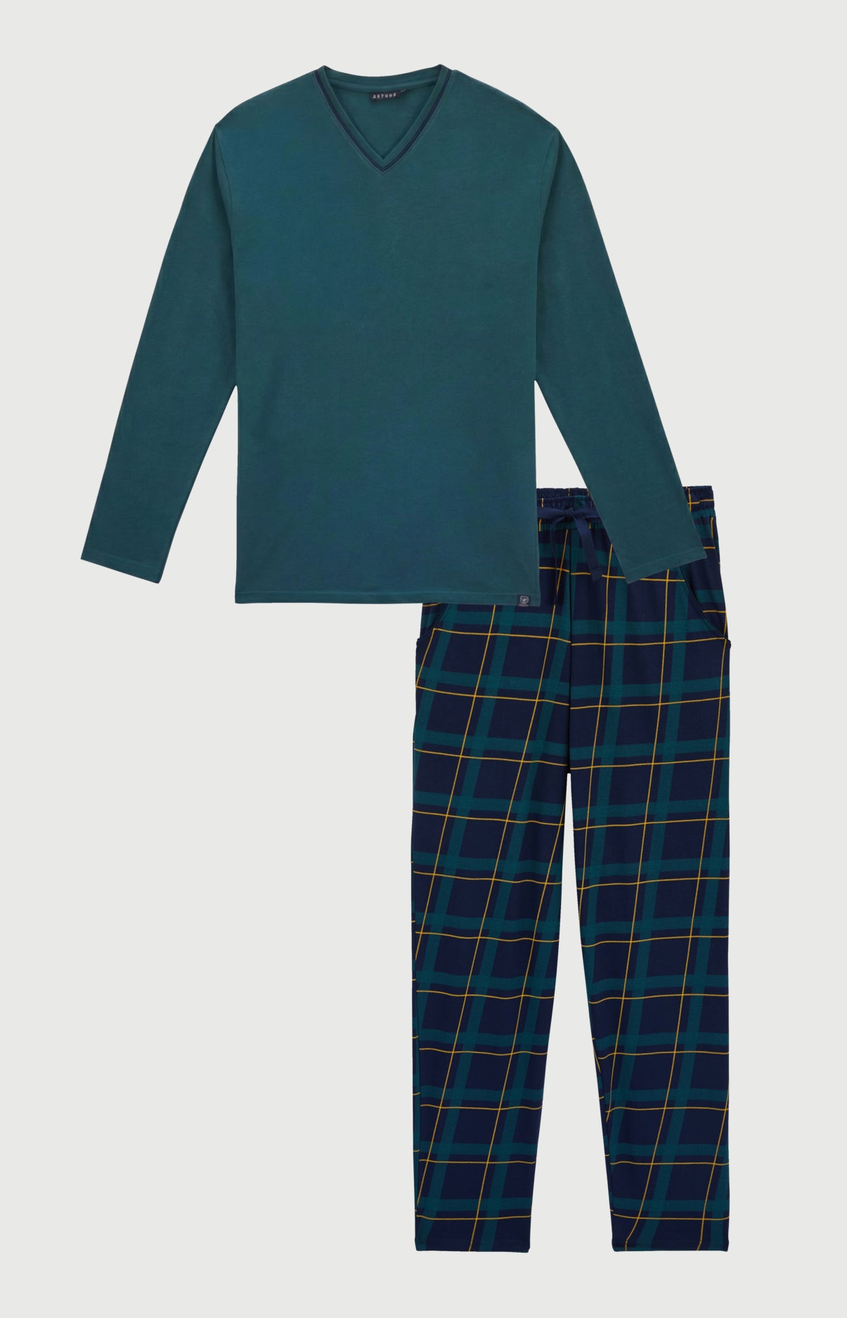 arthur-bob-noah-tradi-pyjama-homme-marine-coton-bio image 3