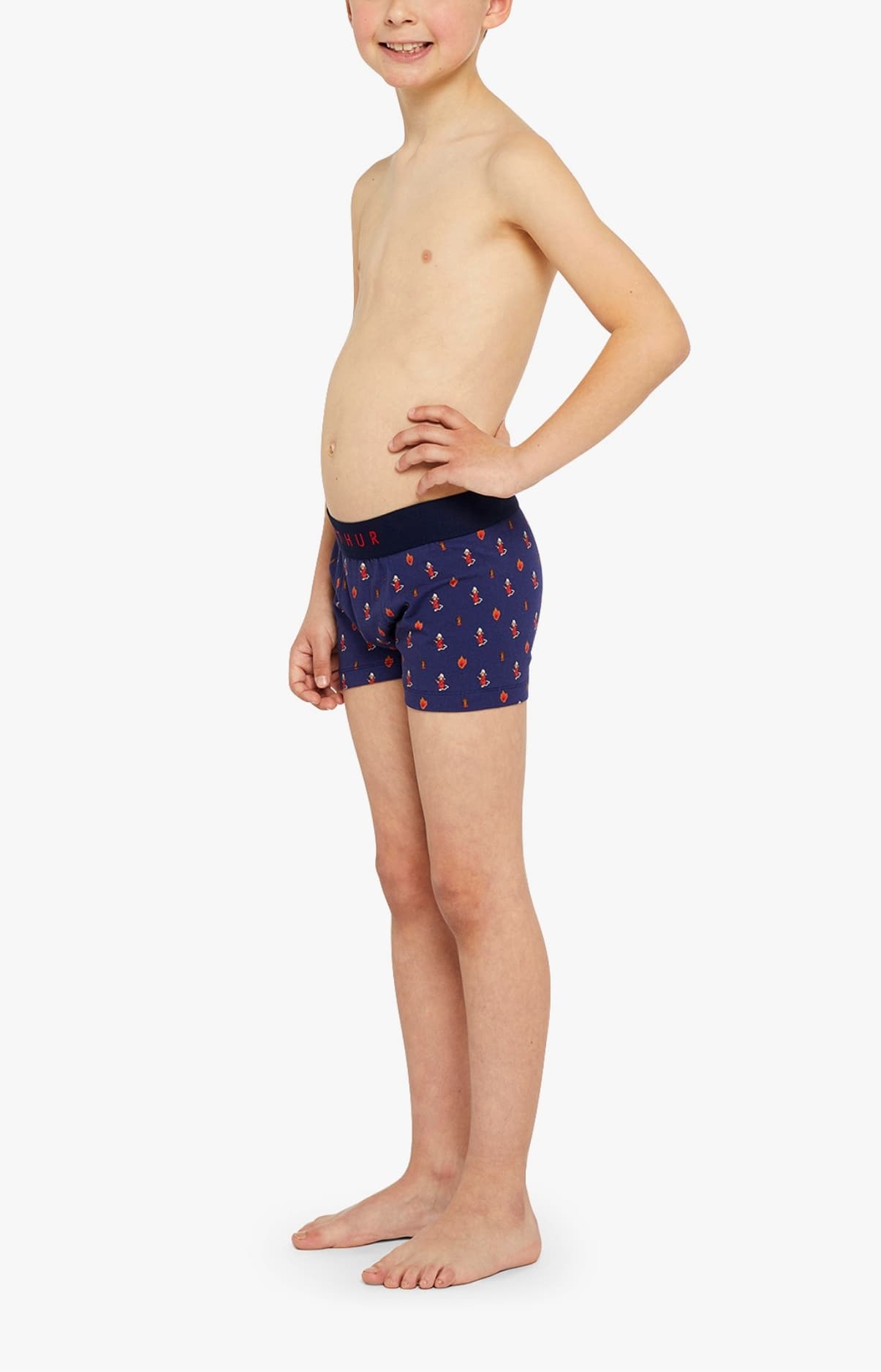 arthur-bob-boxer-enfant-coton-bio-on-fire-marine-6-8-ans image 3